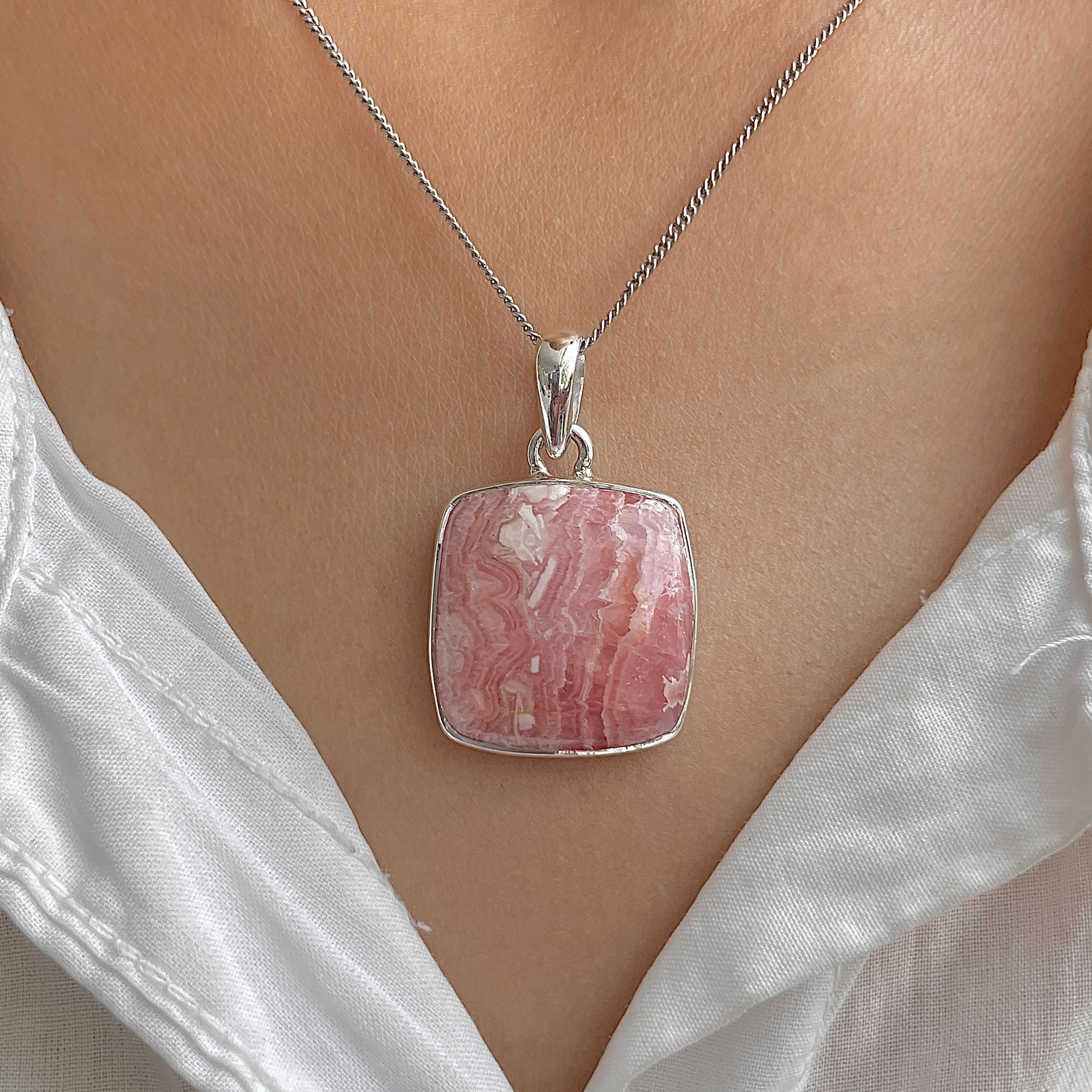 Rhodochrosite Pendant-(RDC-P-296.)