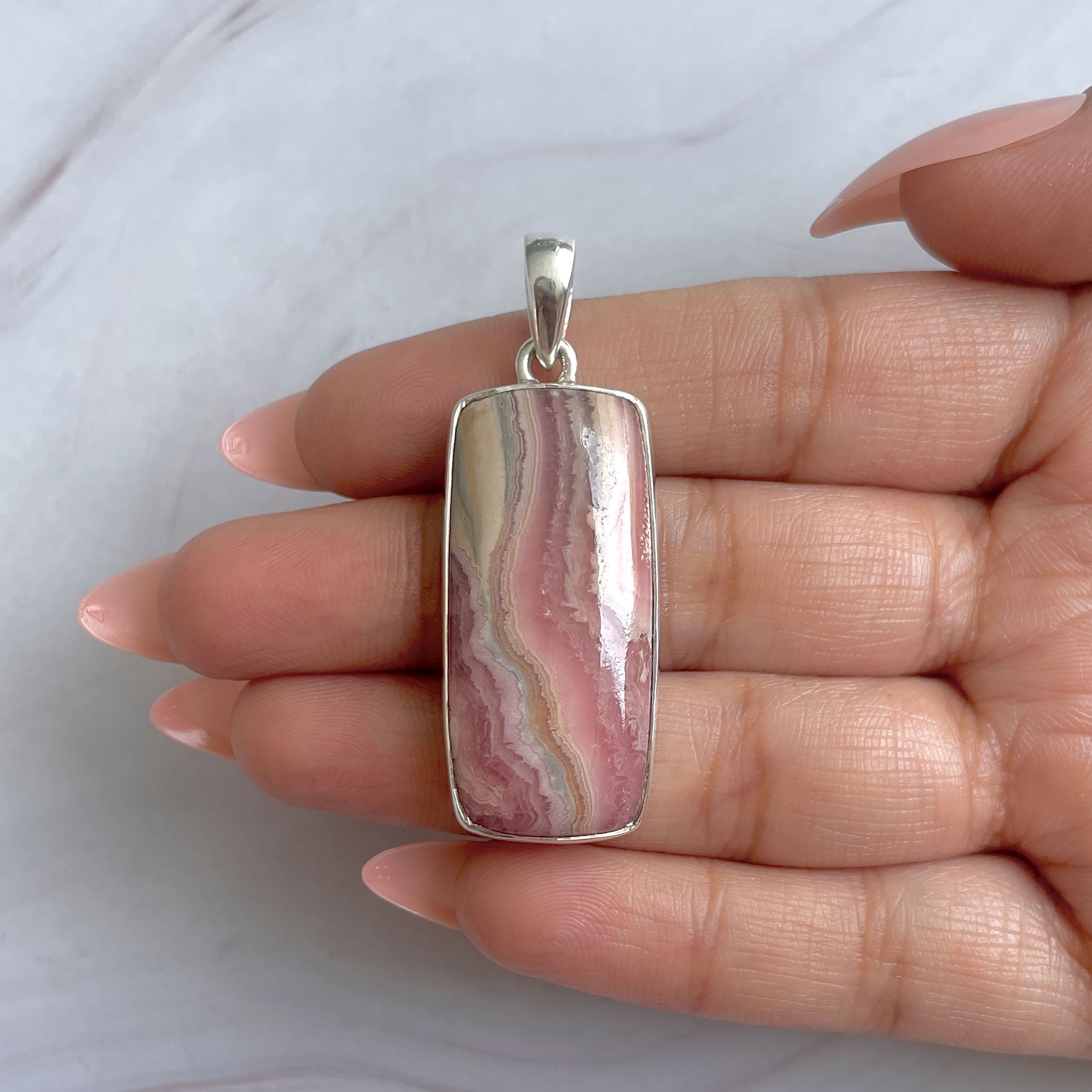 Rhodochrosite Pendant-(RDC-P-297.)