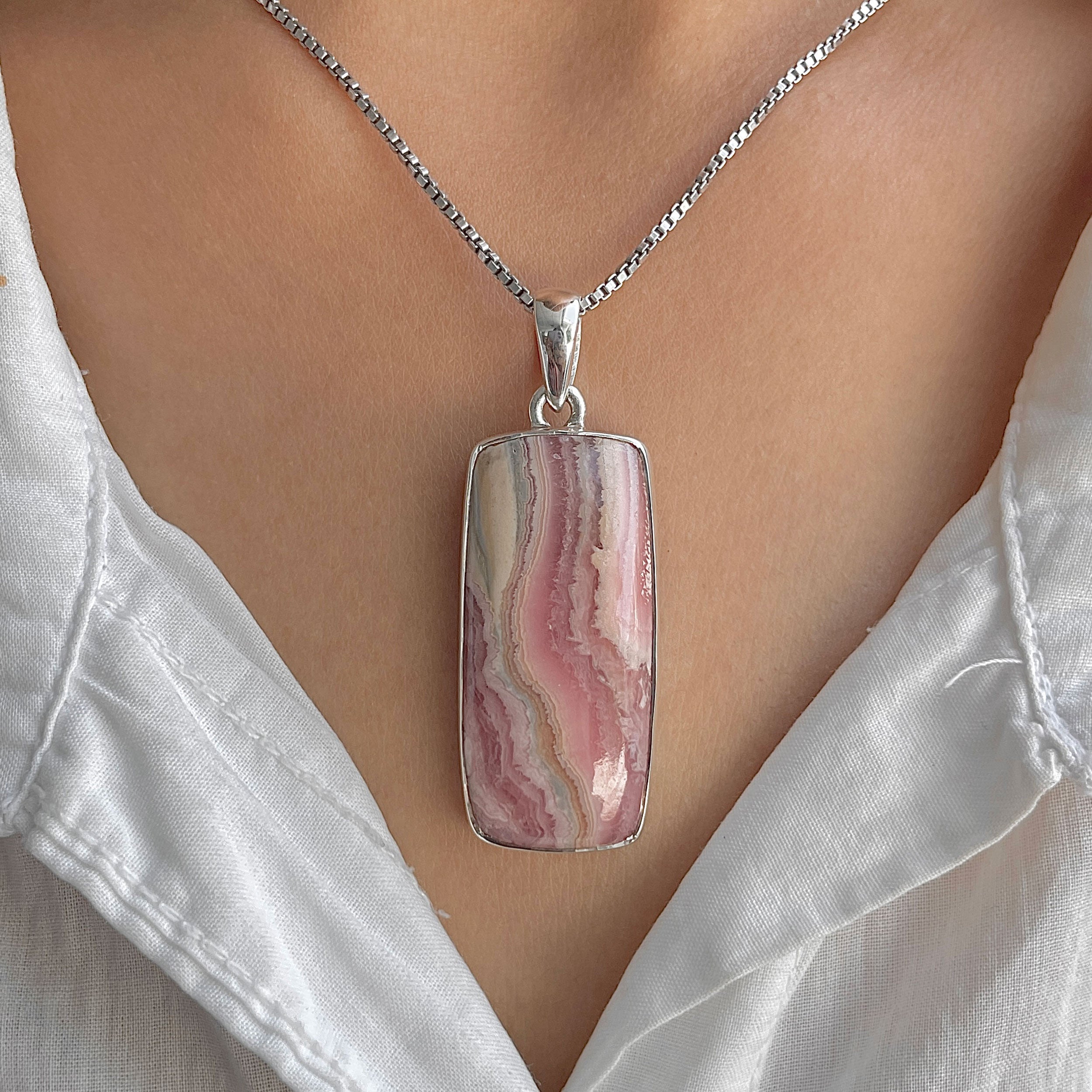 Rhodochrosite Pendant-(RDC-P-297.)