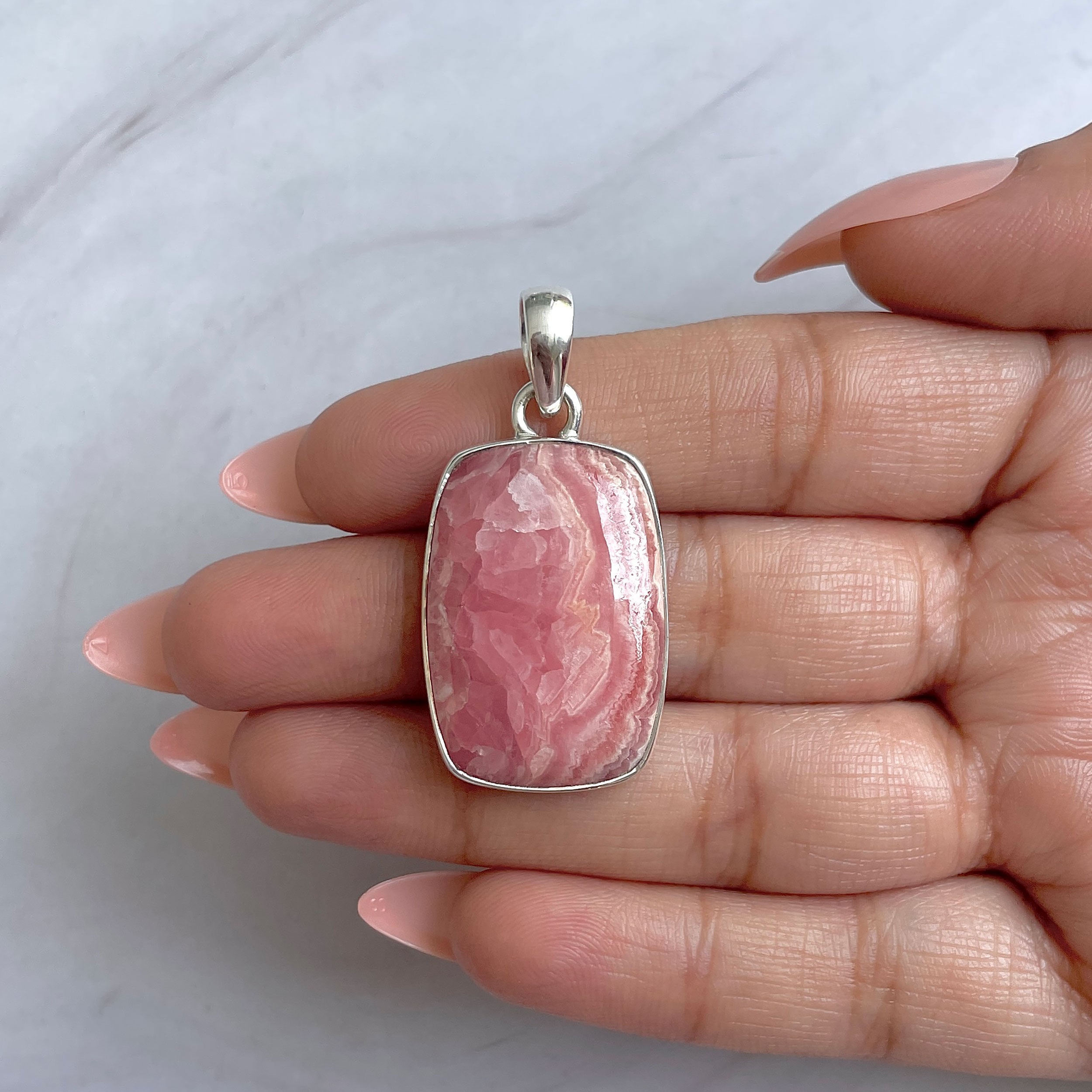 Rhodochrosite Pendant-(RDC-P-299.)
