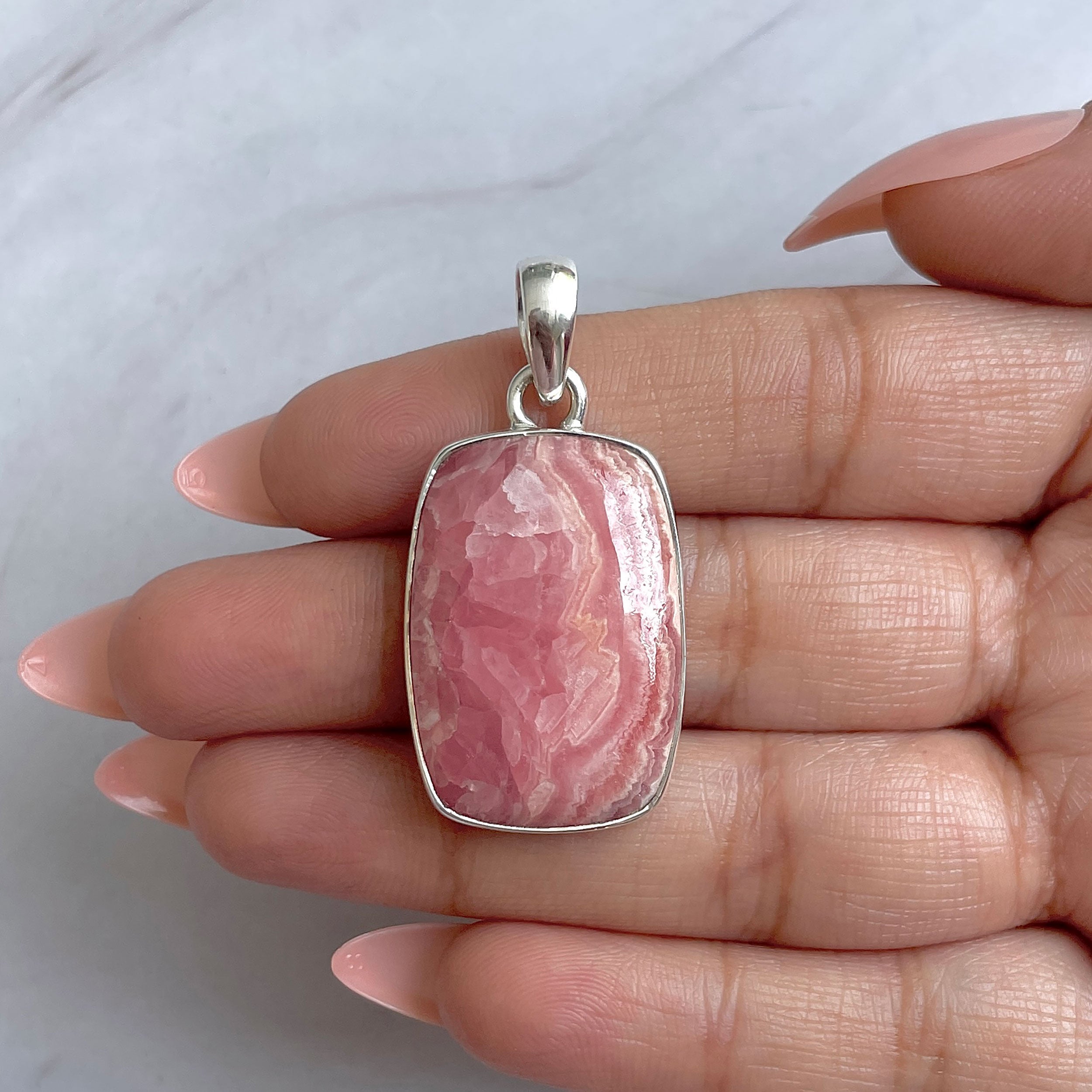 Rhodochrosite Pendant-(RDC-P-299.)