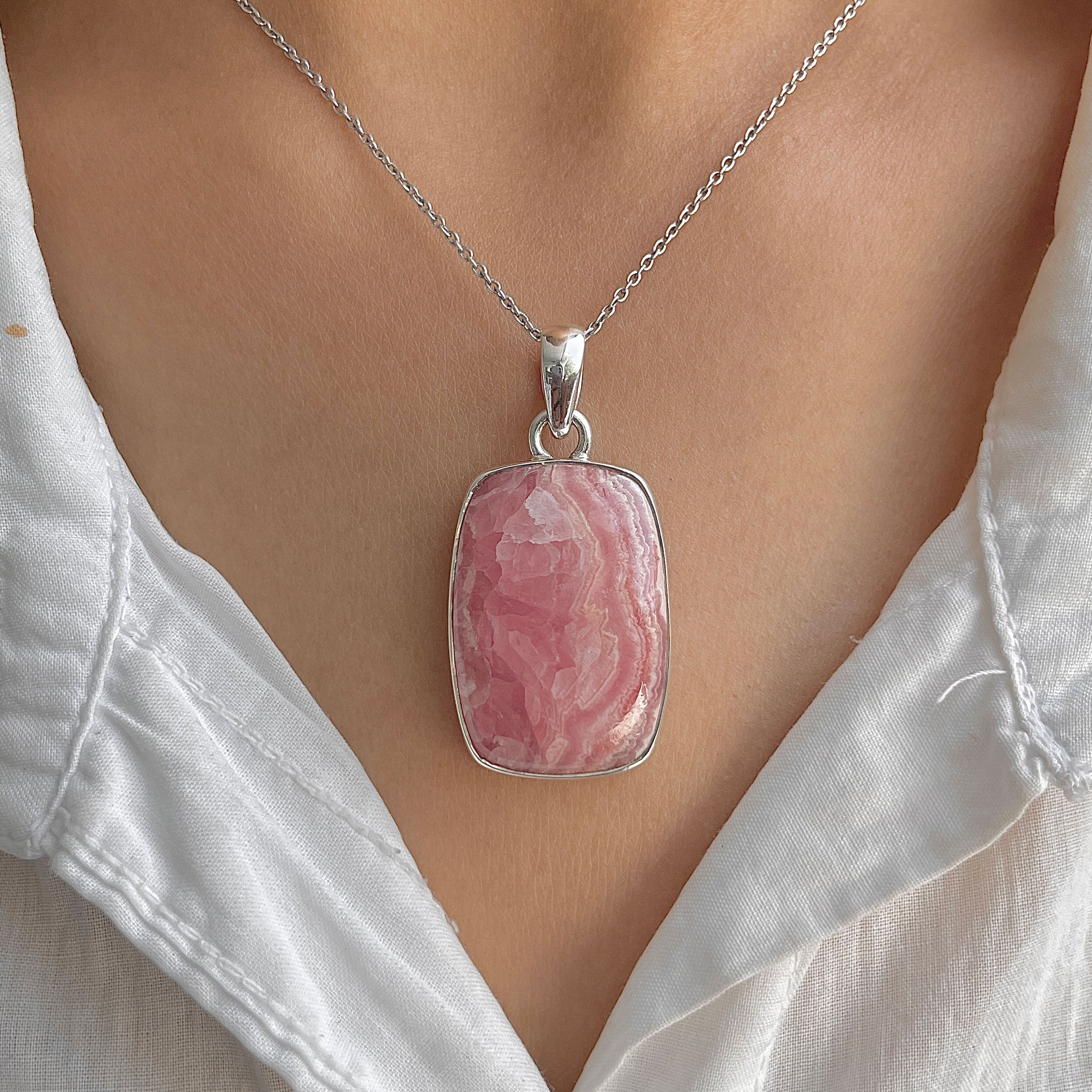 Rhodochrosite Pendant-(RDC-P-299.)