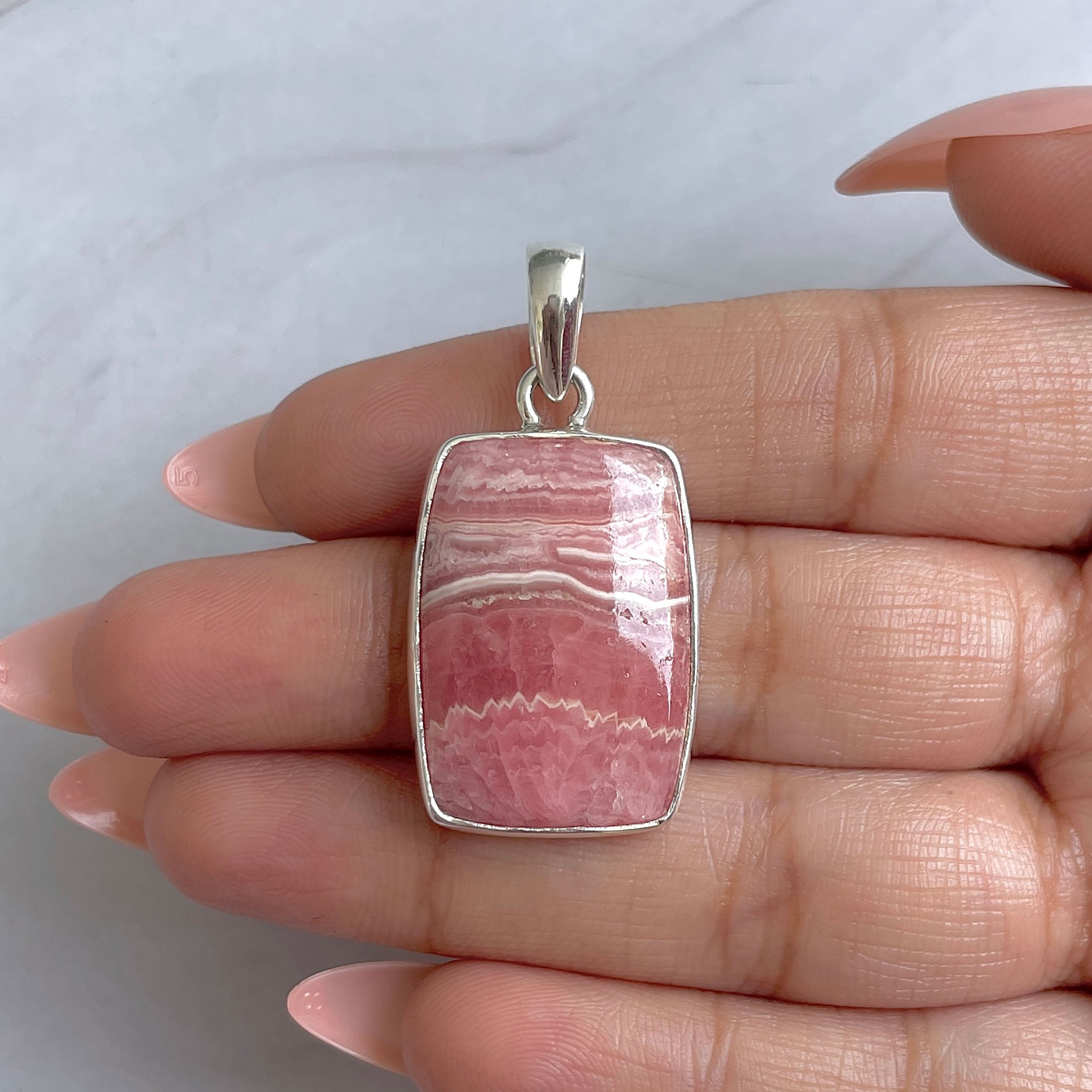 Rhodochrosite Pendant-(RDC-P-300.)