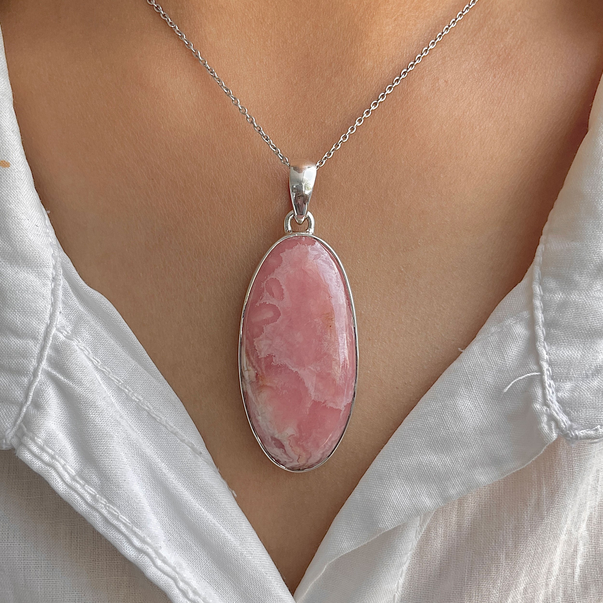 Rhodochrosite Pendant-(RDC-P-302.)
