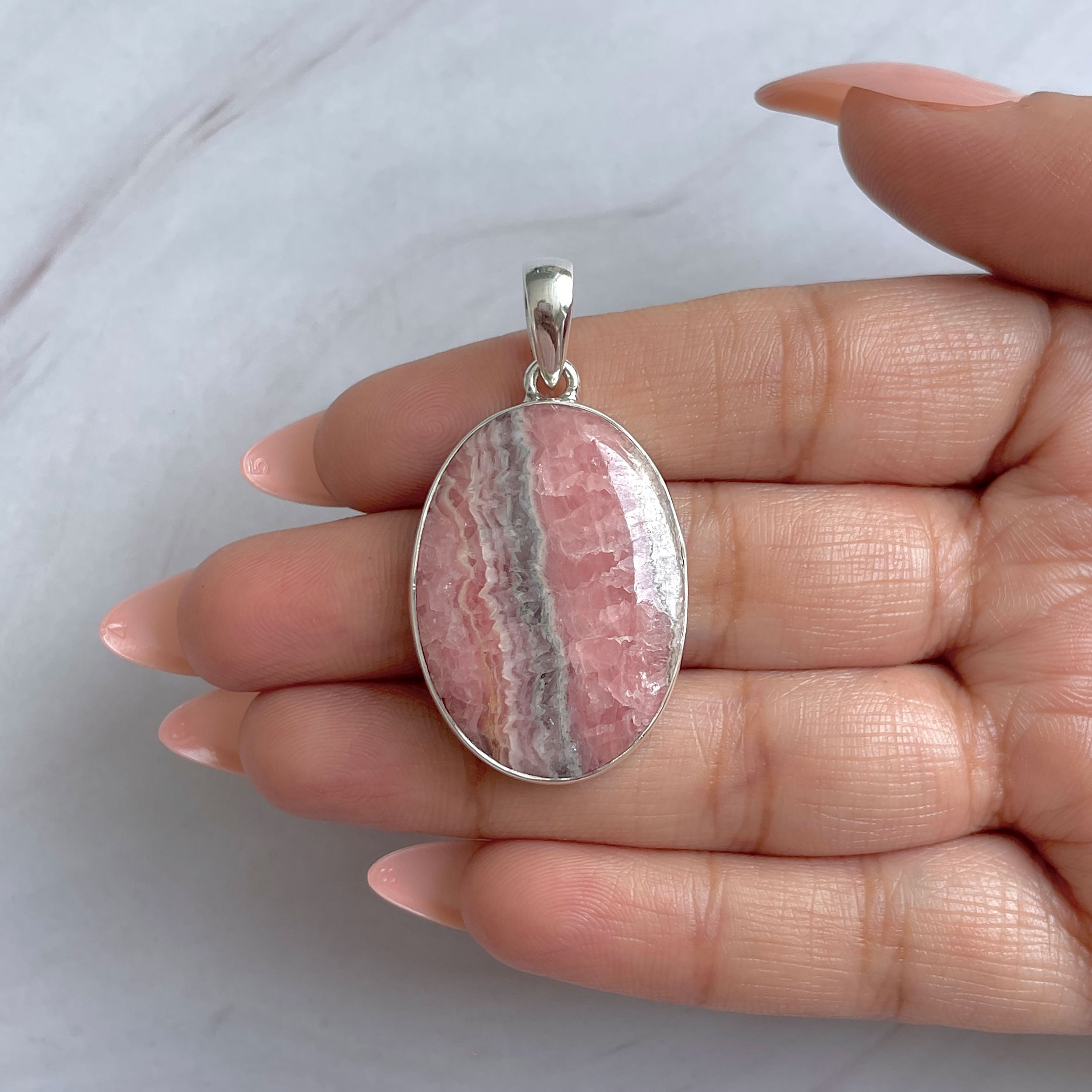 Rhodochrosite Pendant-(RDC-P-303.)