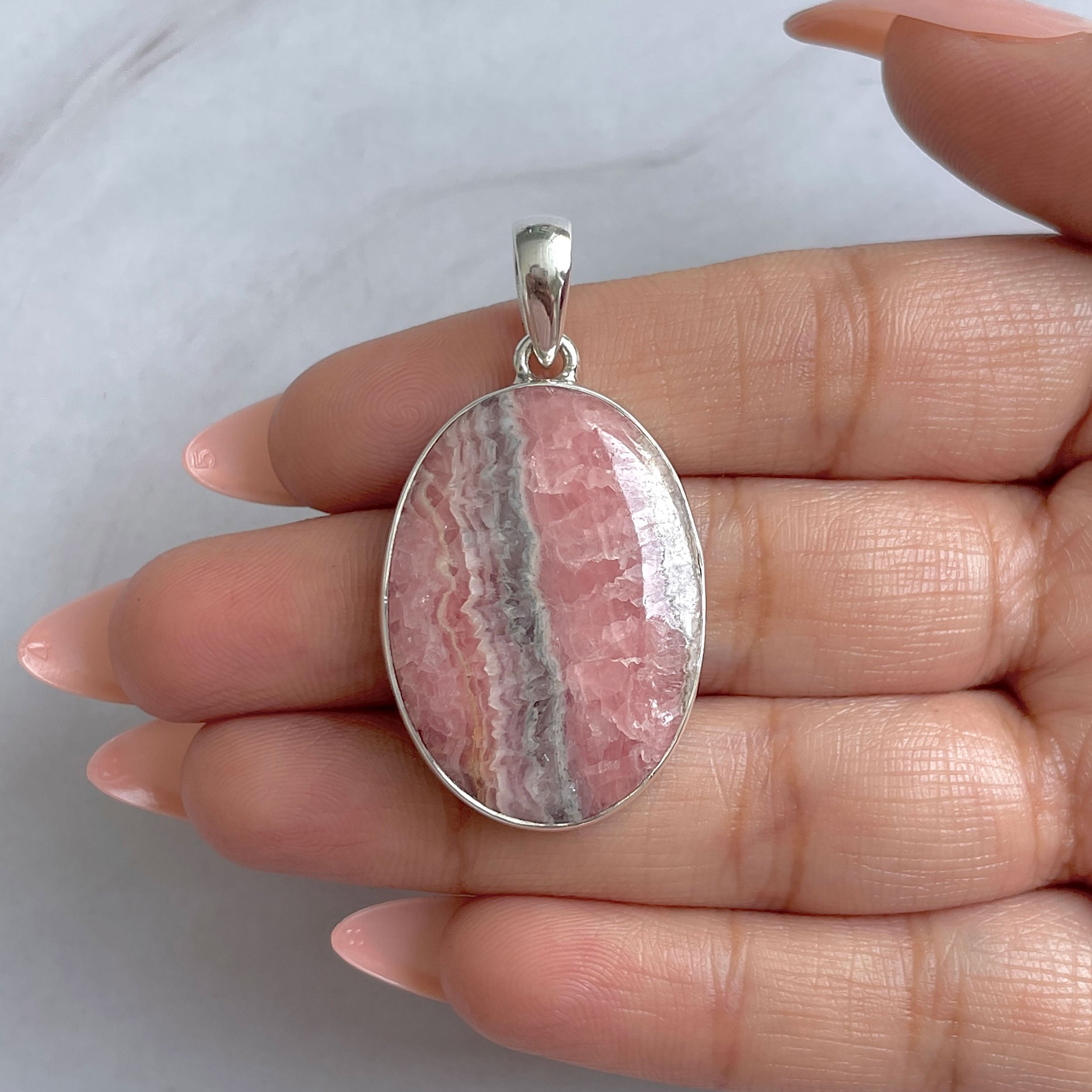 Rhodochrosite Pendant-(RDC-P-303.)