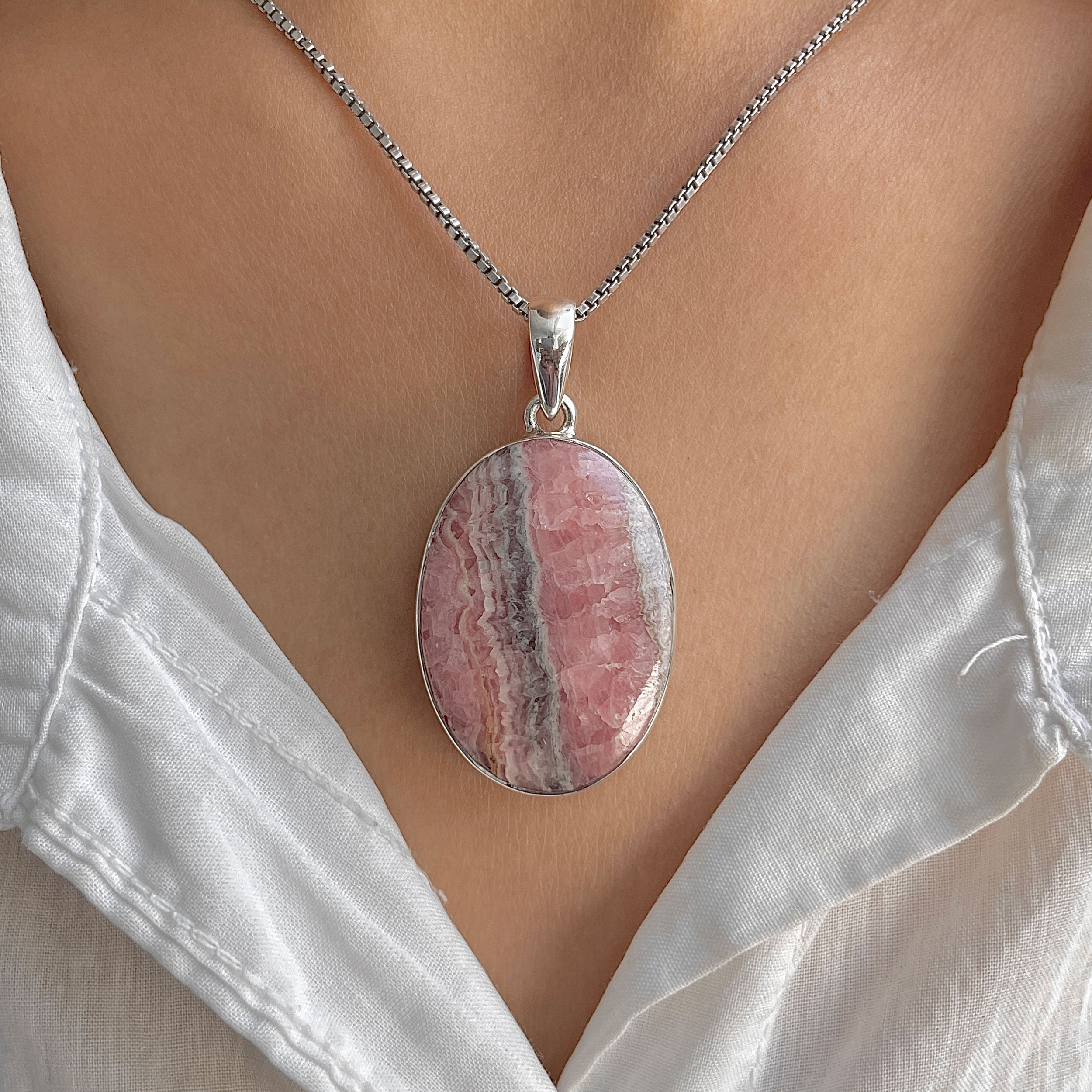 Rhodochrosite Pendant-(RDC-P-303.)