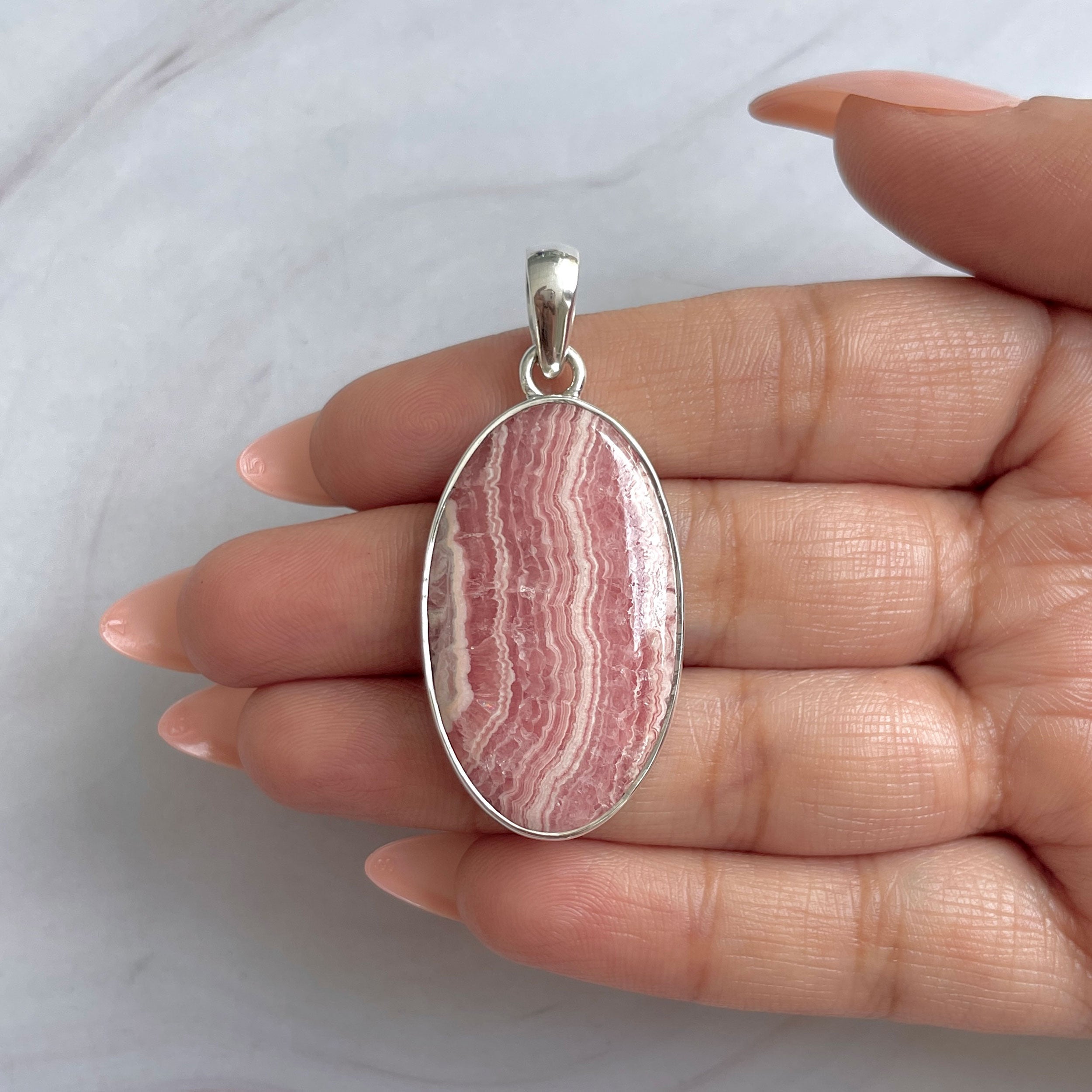 Rhodochrosite Pendant-(RDC-P-307.)