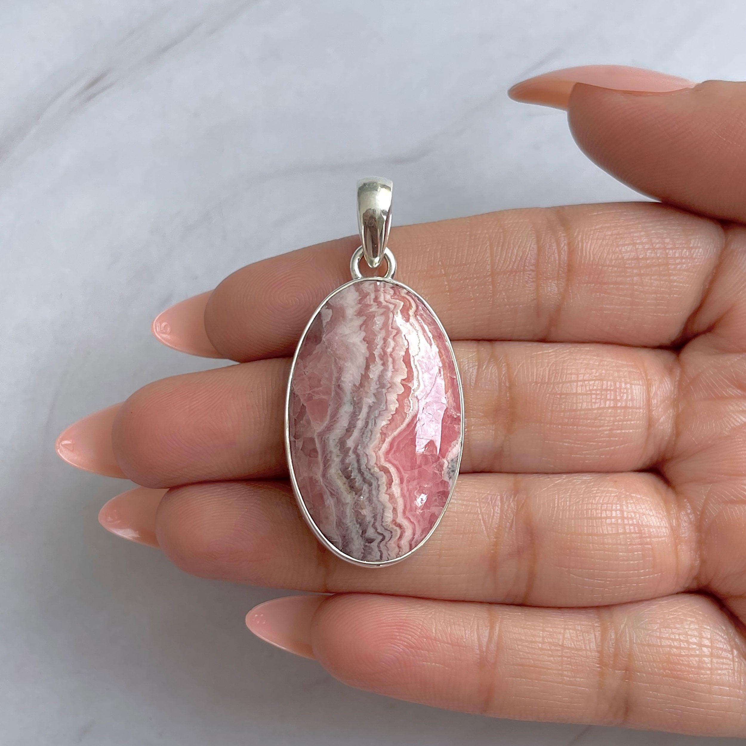 Rhodochrosite Pendant-(RDC-P-308.)