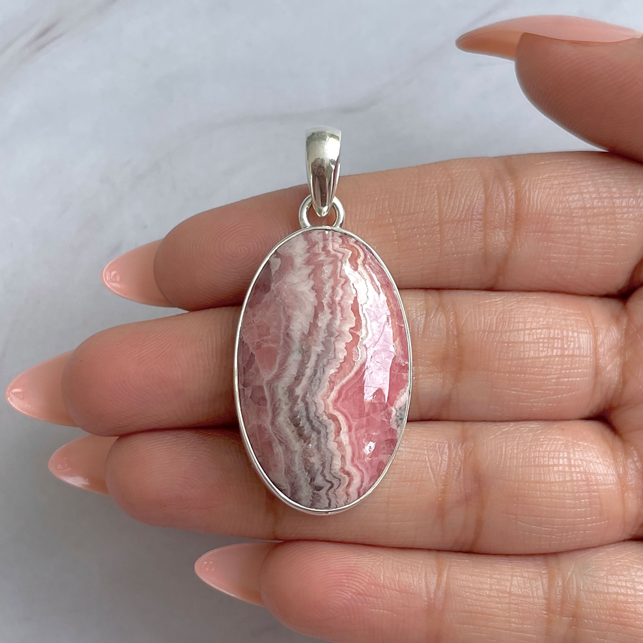 Rhodochrosite Pendant-(RDC-P-308.)