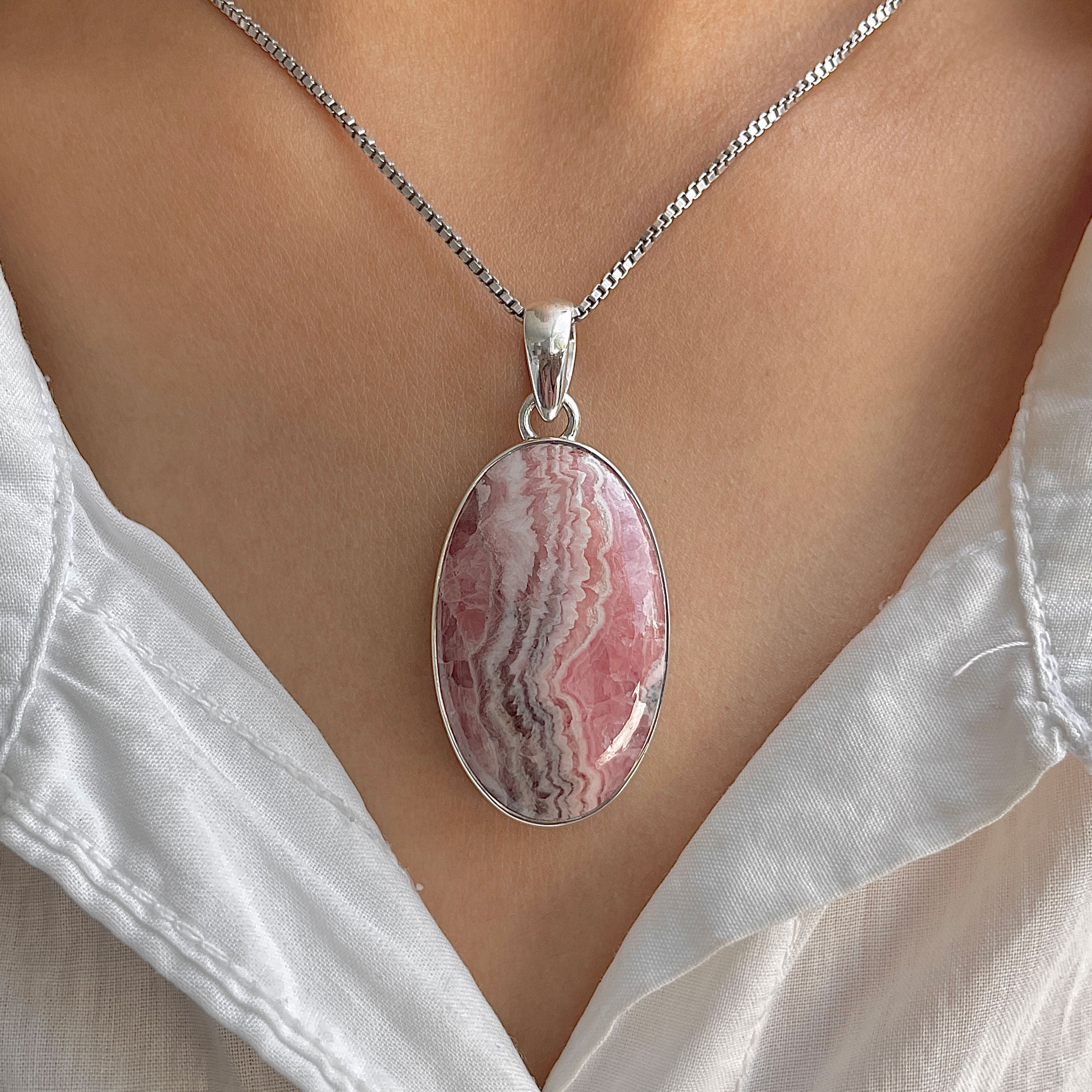Rhodochrosite Pendant-(RDC-P-308.)