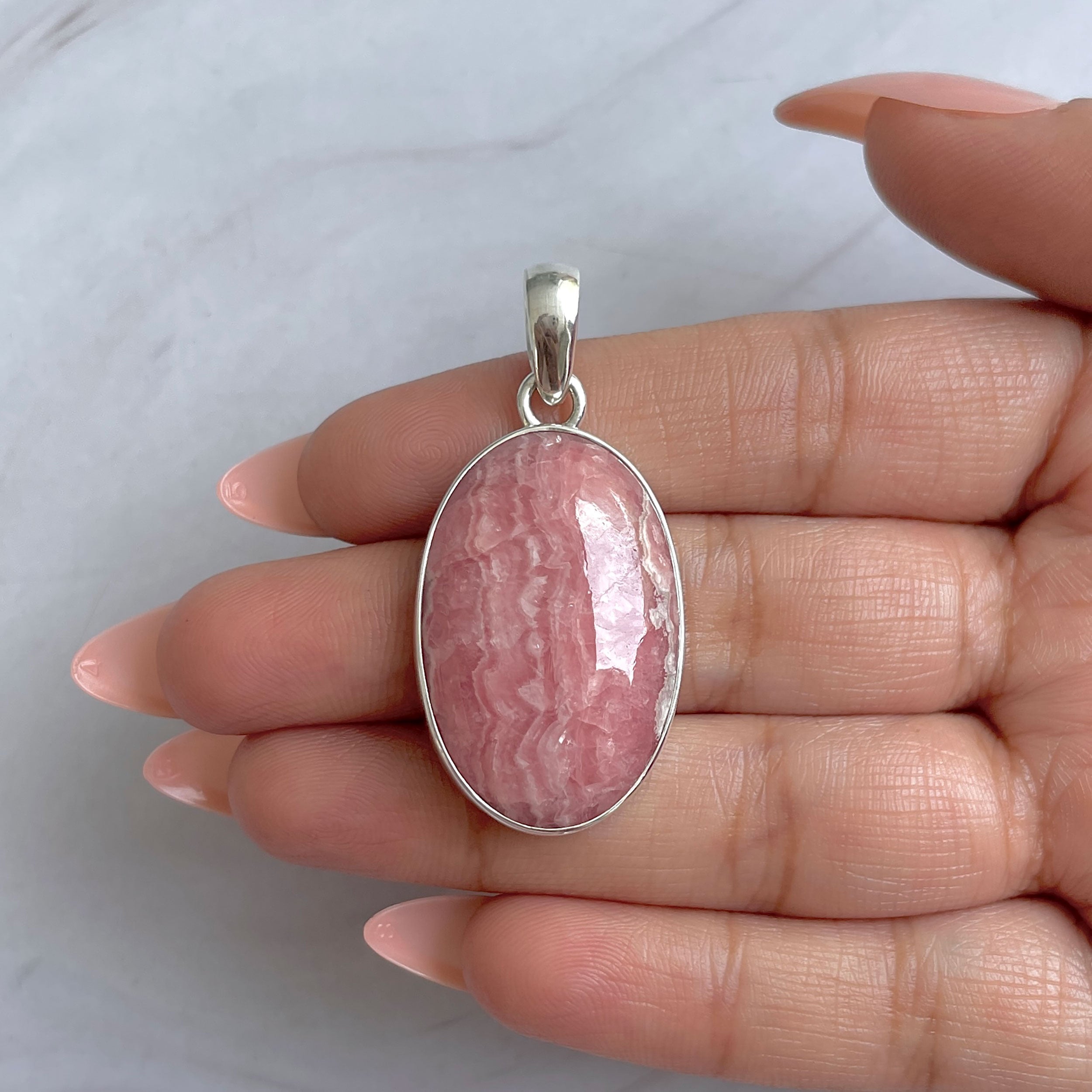 Rhodochrosite Pendant-(RDC-P-309.)