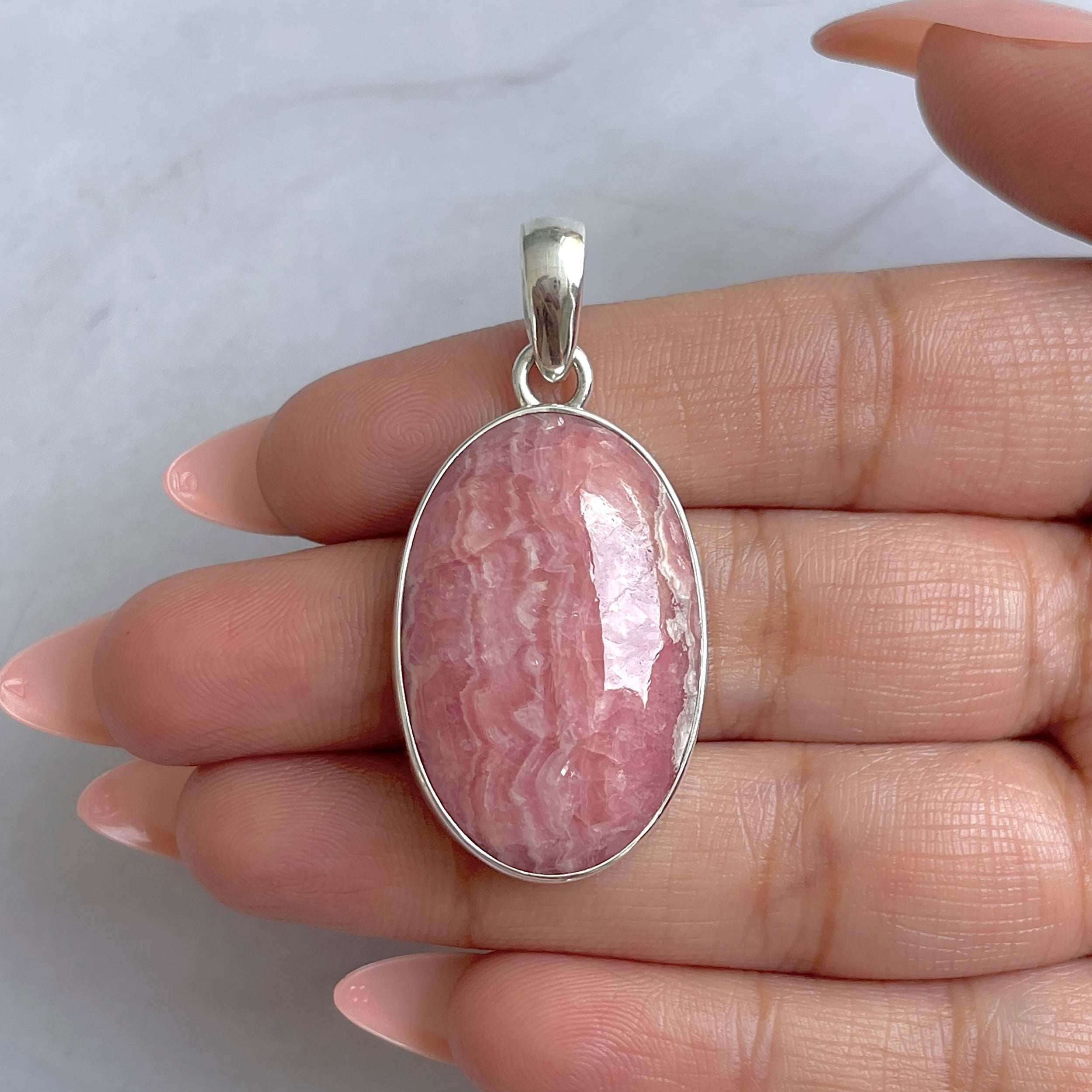 Rhodochrosite Pendant-(RDC-P-309.)