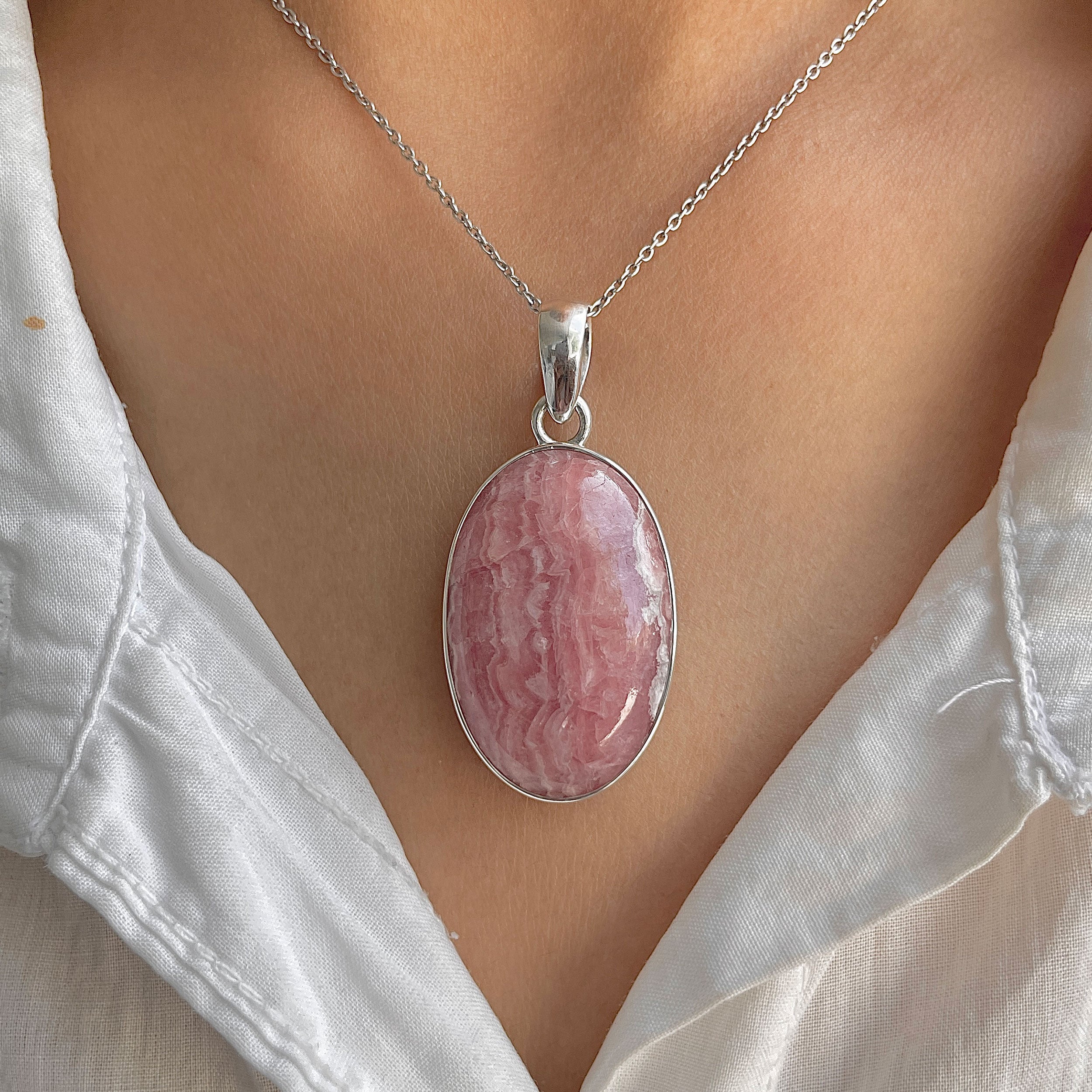 Rhodochrosite Pendant-(RDC-P-309.)