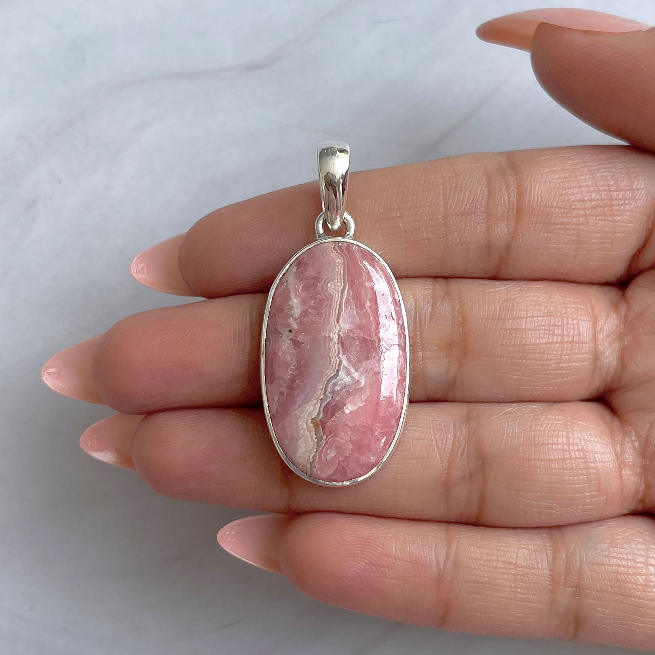 Rhodochrosite Pendant-(RDC-P-311.)