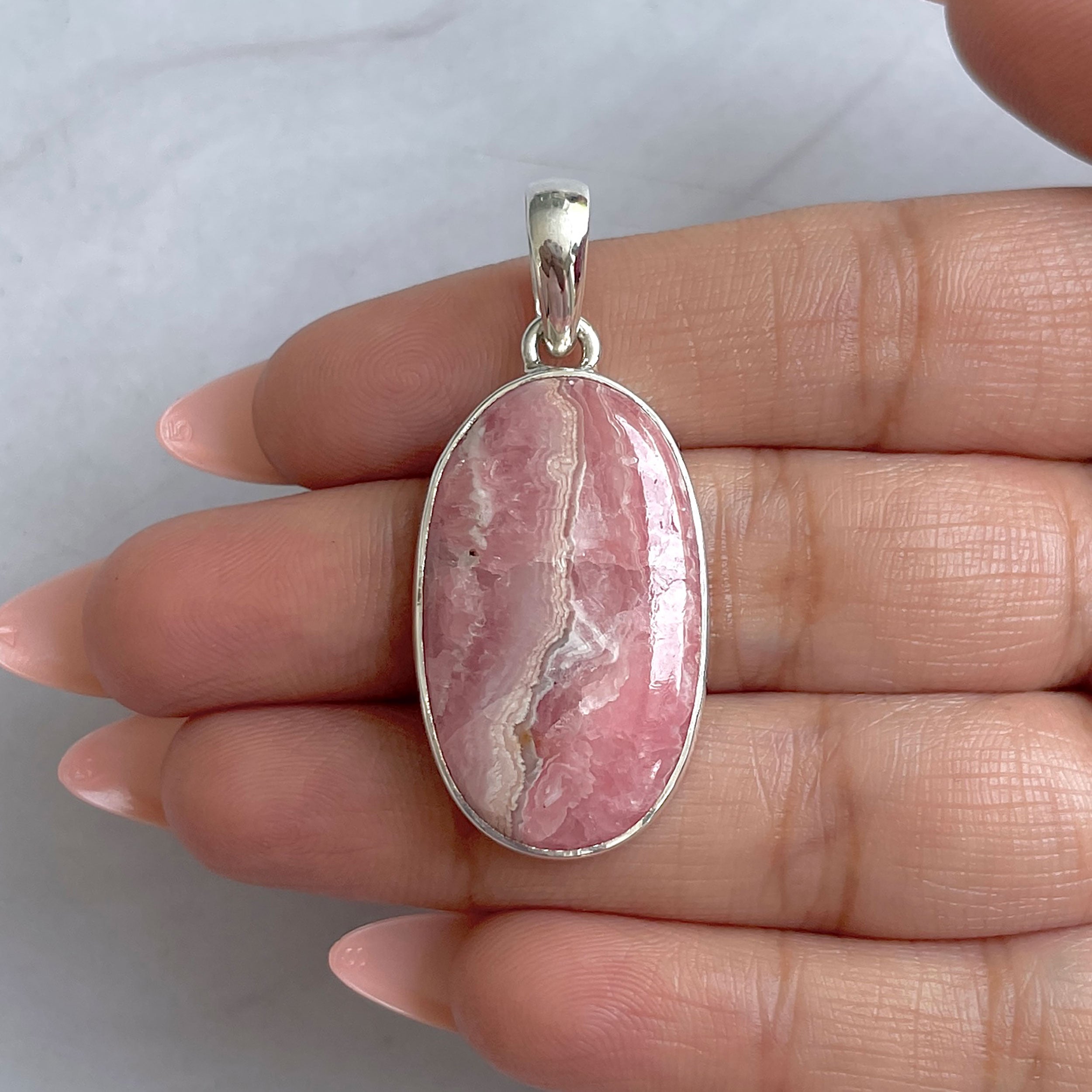 Rhodochrosite Pendant-(RDC-P-311.)