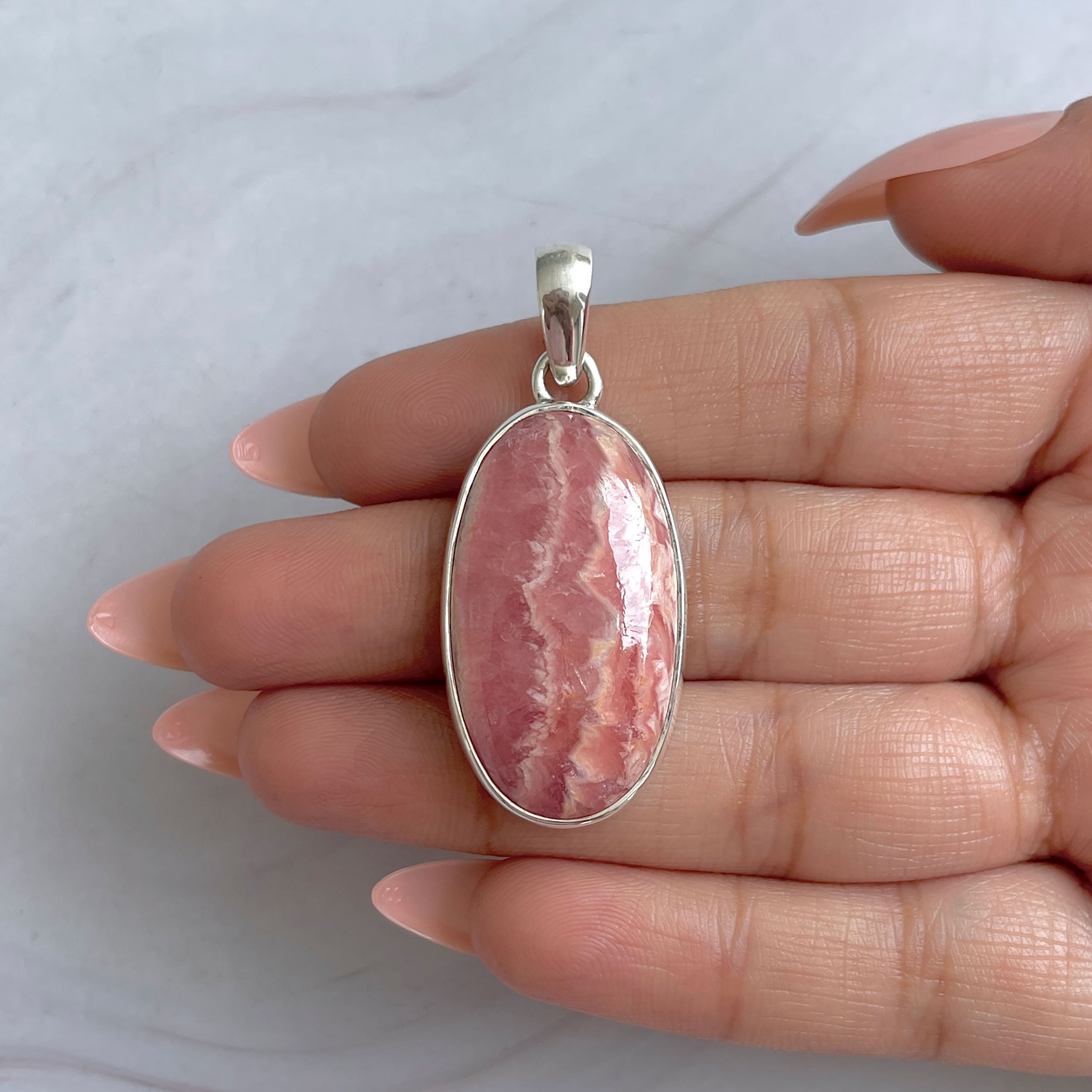 Rhodochrosite Pendant-(RDC-P-312.)