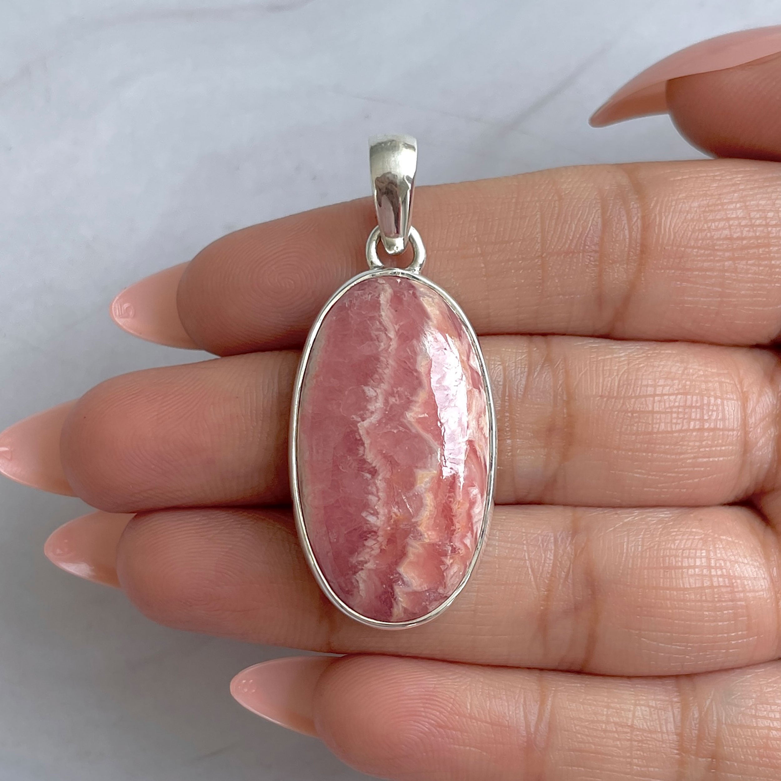 Rhodochrosite Pendant-(RDC-P-312.)