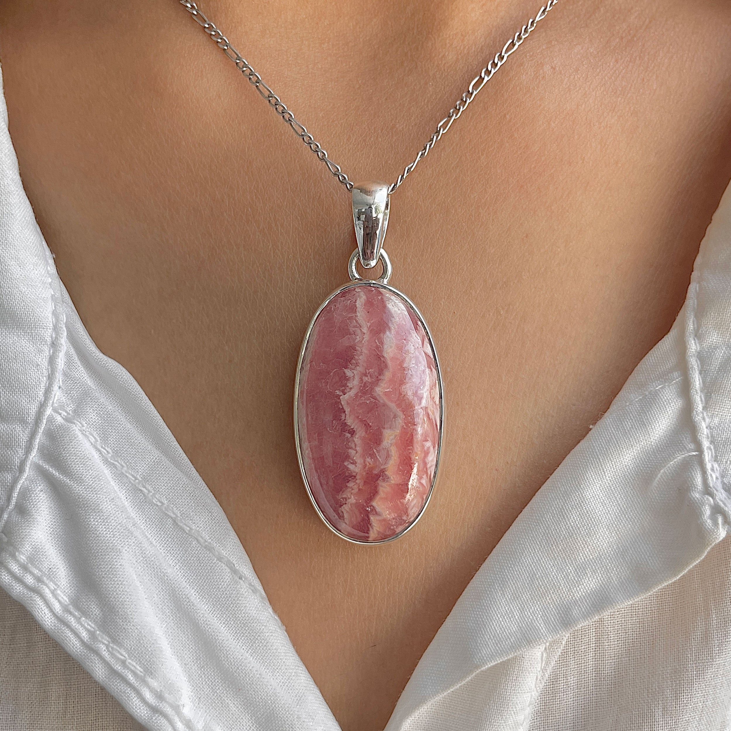 Rhodochrosite Pendant-(RDC-P-312.)