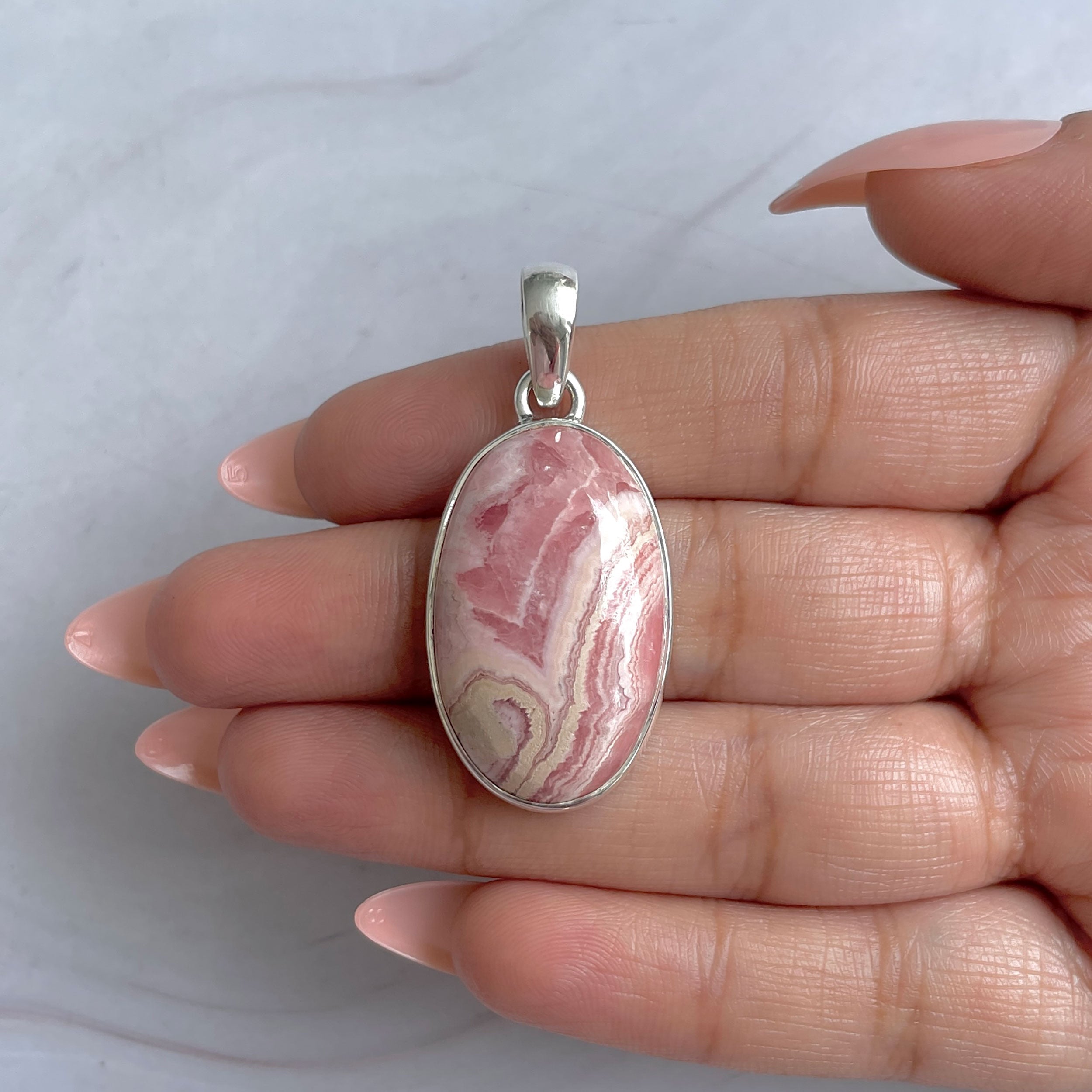 Rhodochrosite Pendant-(RDC-P-314.)