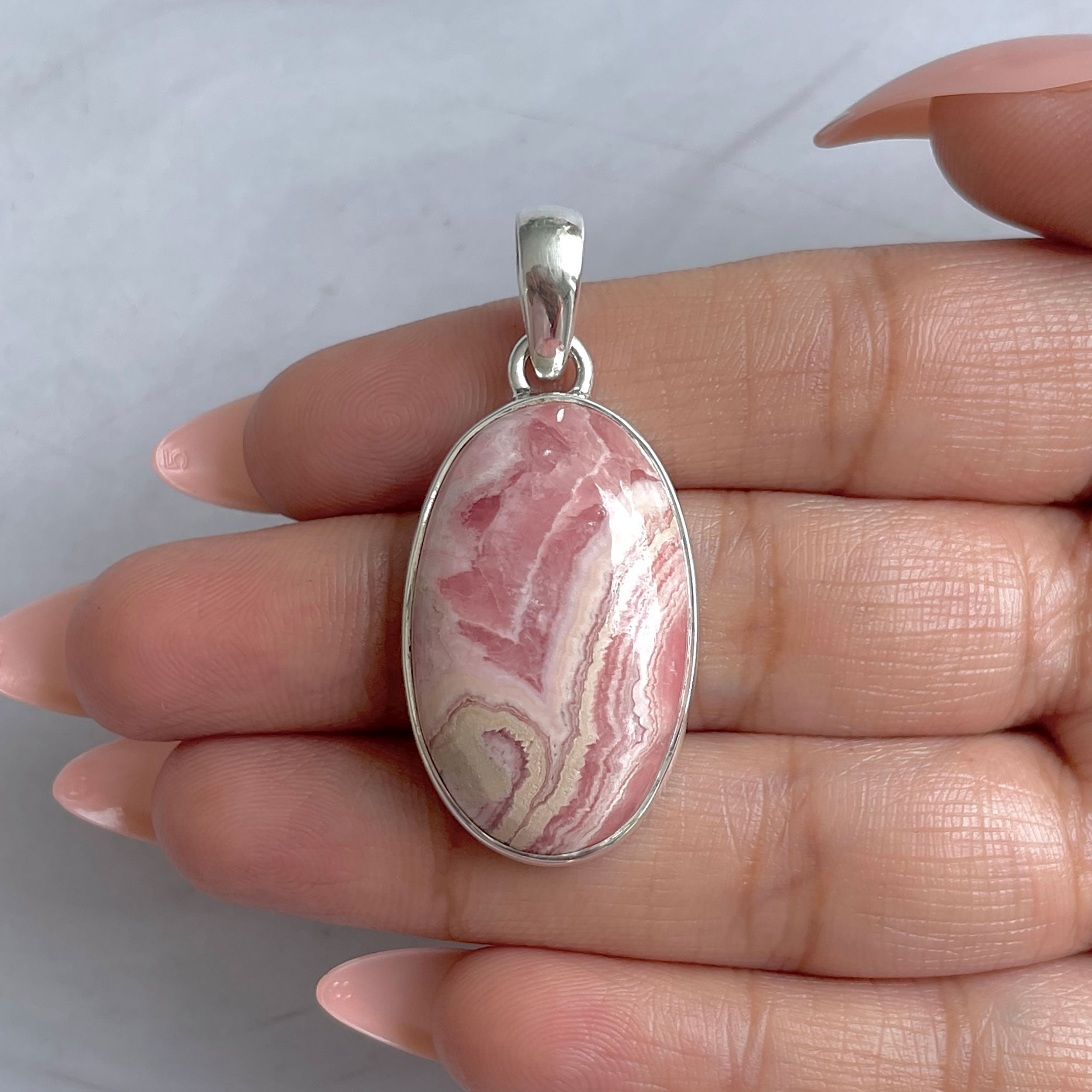 Rhodochrosite Pendant-(RDC-P-314.)