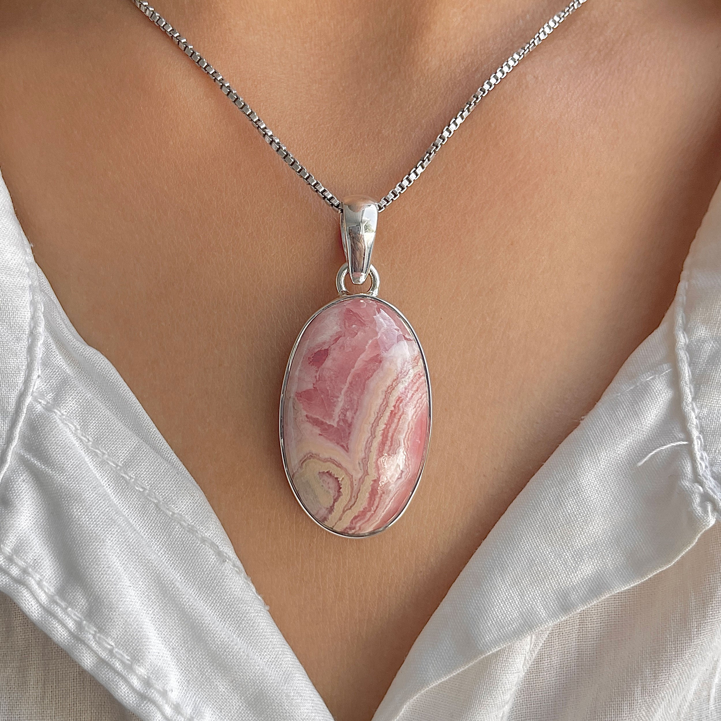 Rhodochrosite Pendant-(RDC-P-314.)