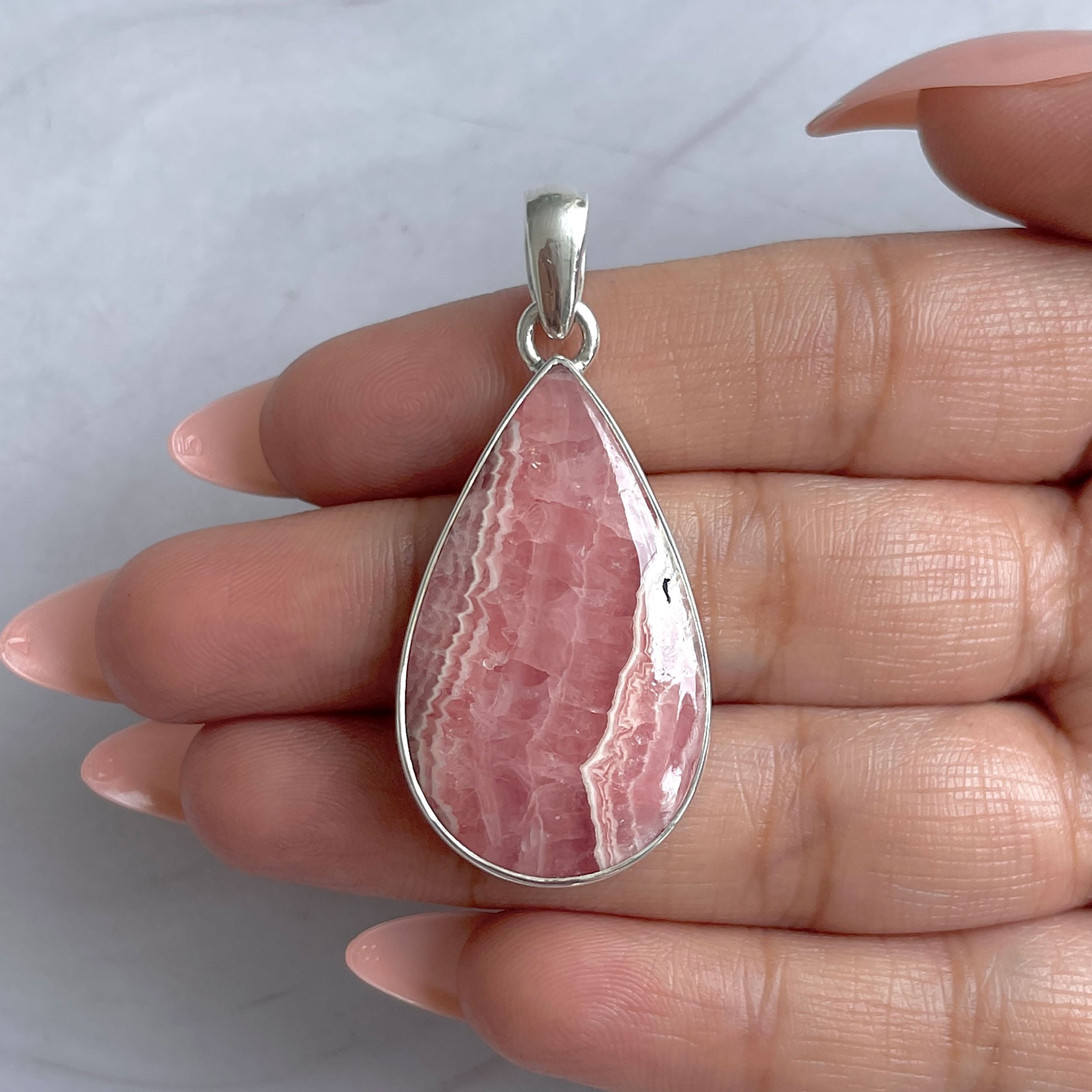 Rhodochrosite Pendant-(RDC-P-315.)