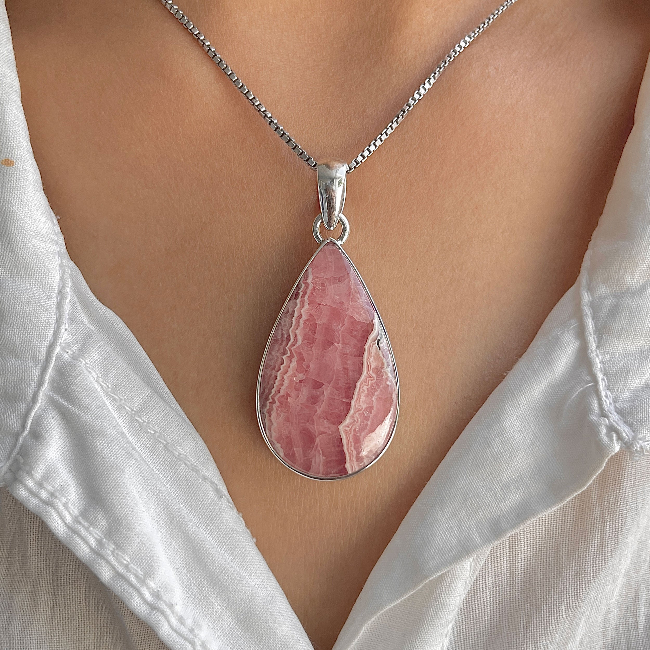 Rhodochrosite Pendant-(RDC-P-315.)