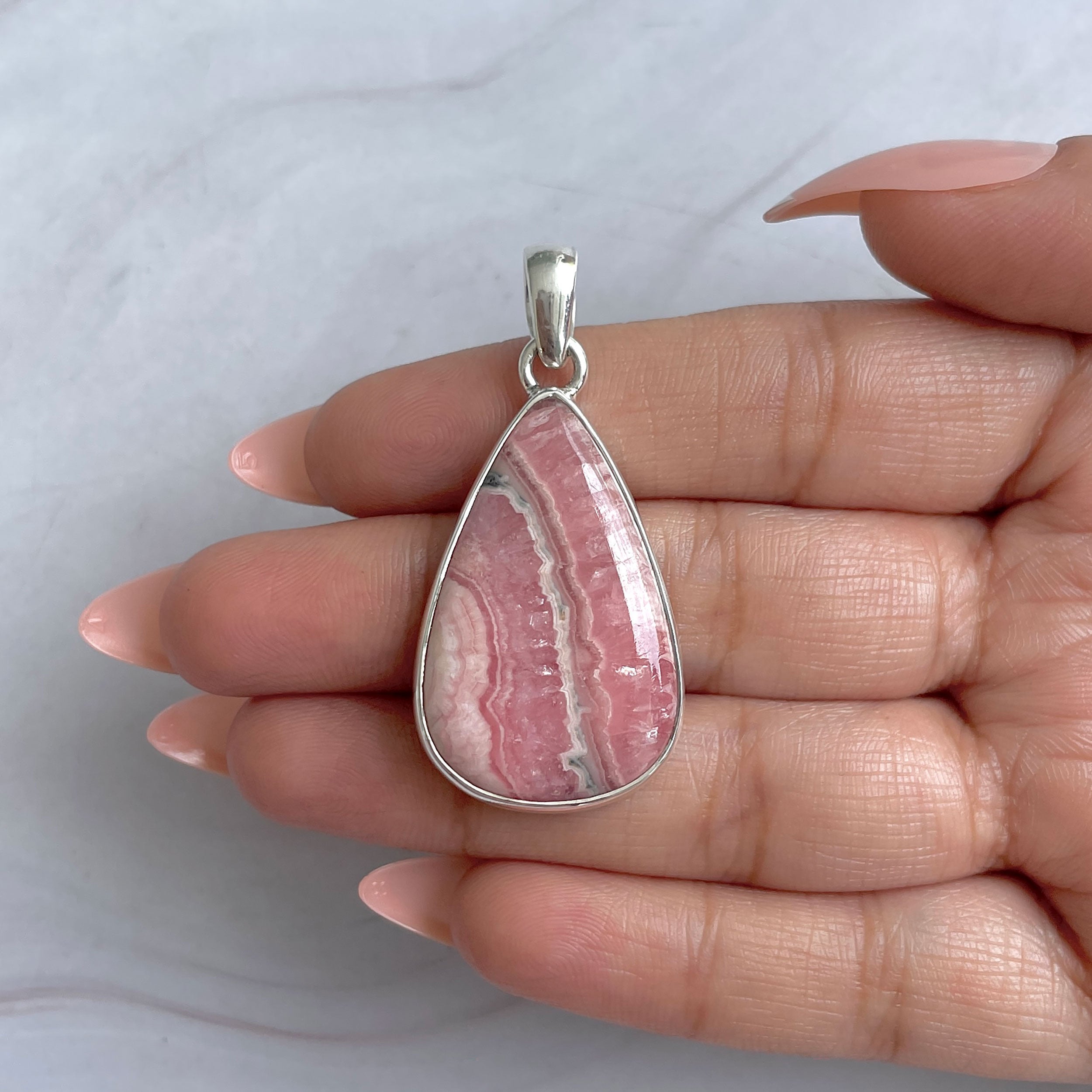 Rhodochrosite Pendant-(RDC-P-316.)