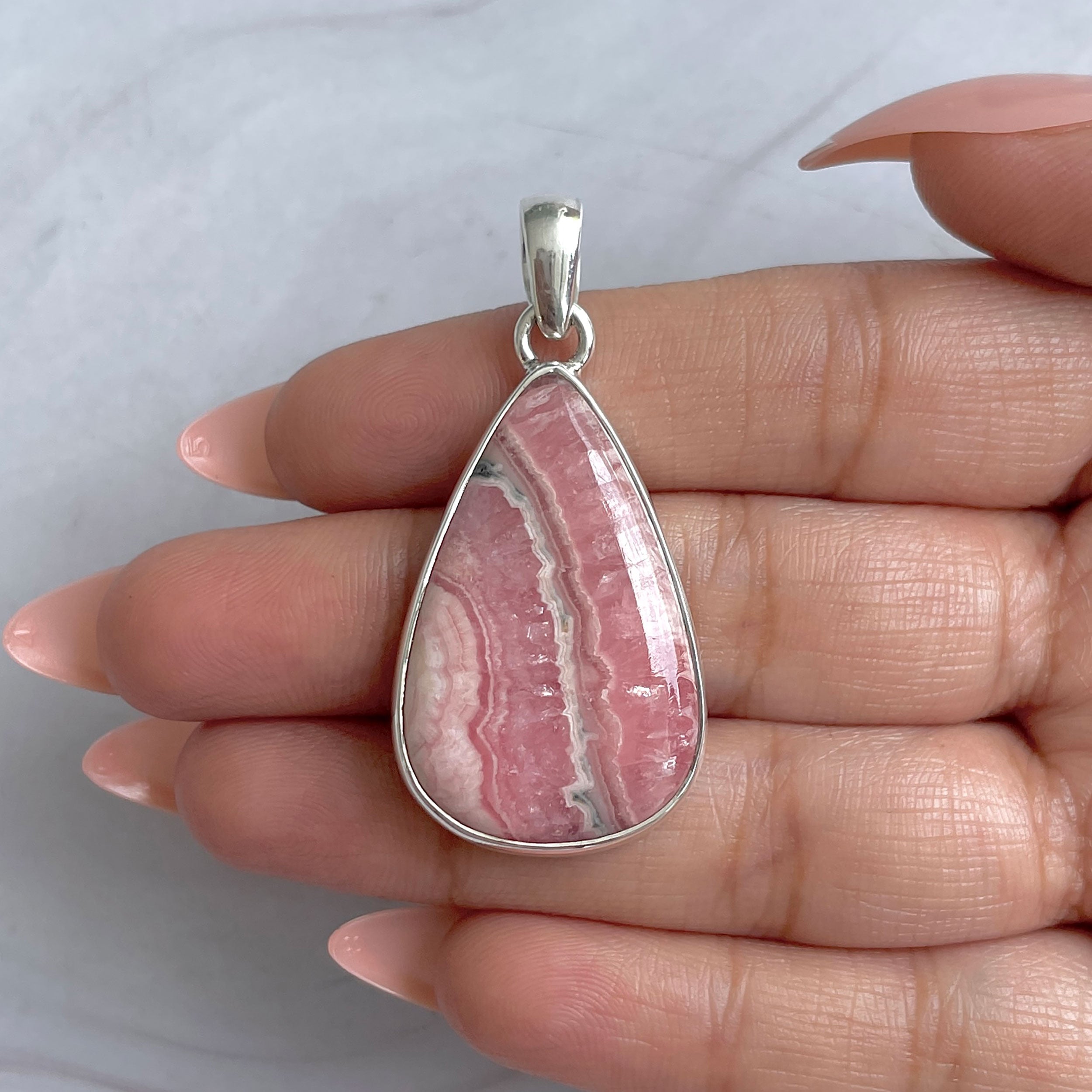 Rhodochrosite Pendant-(RDC-P-316.)