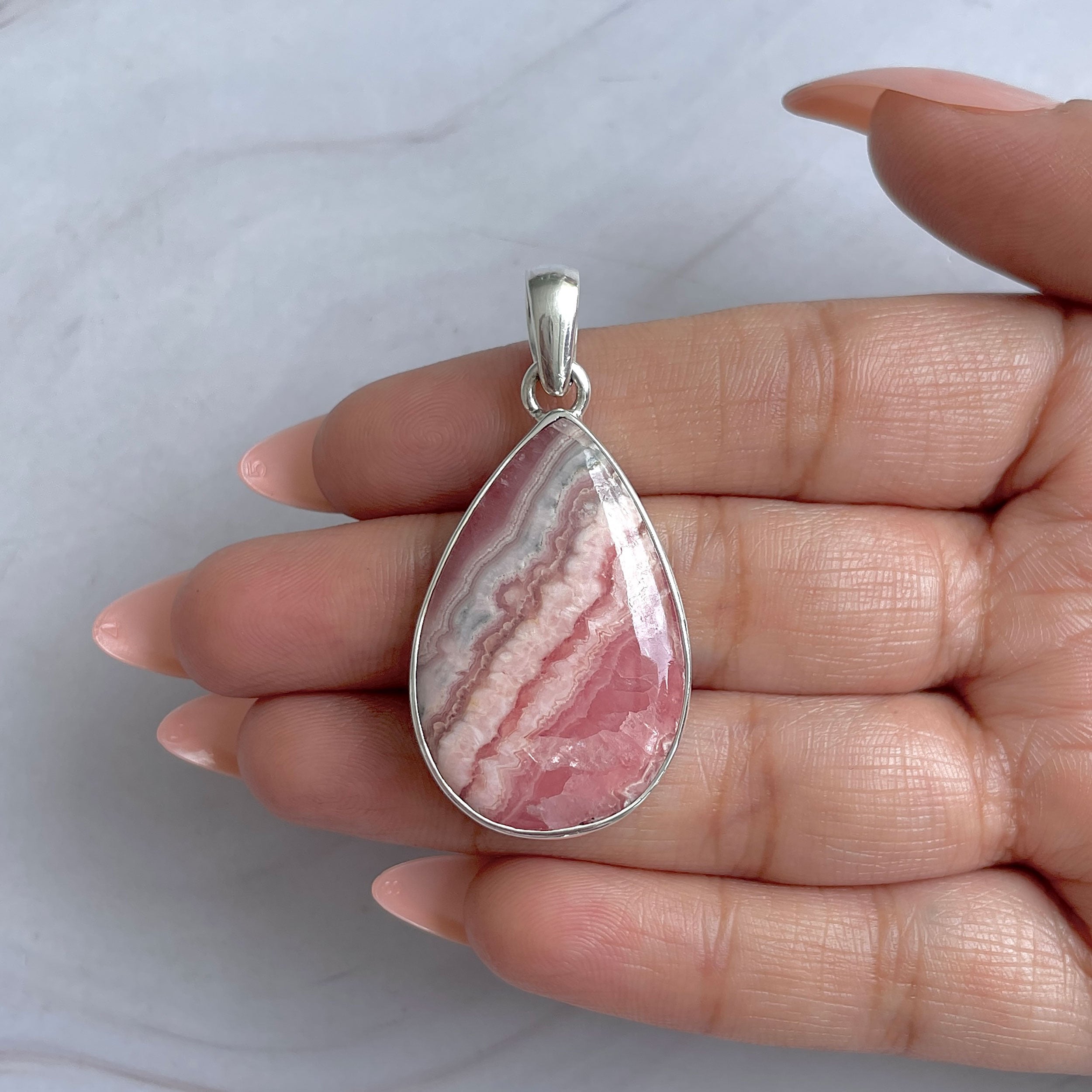 Rhodochrosite Pendant-(RDC-P-317.)