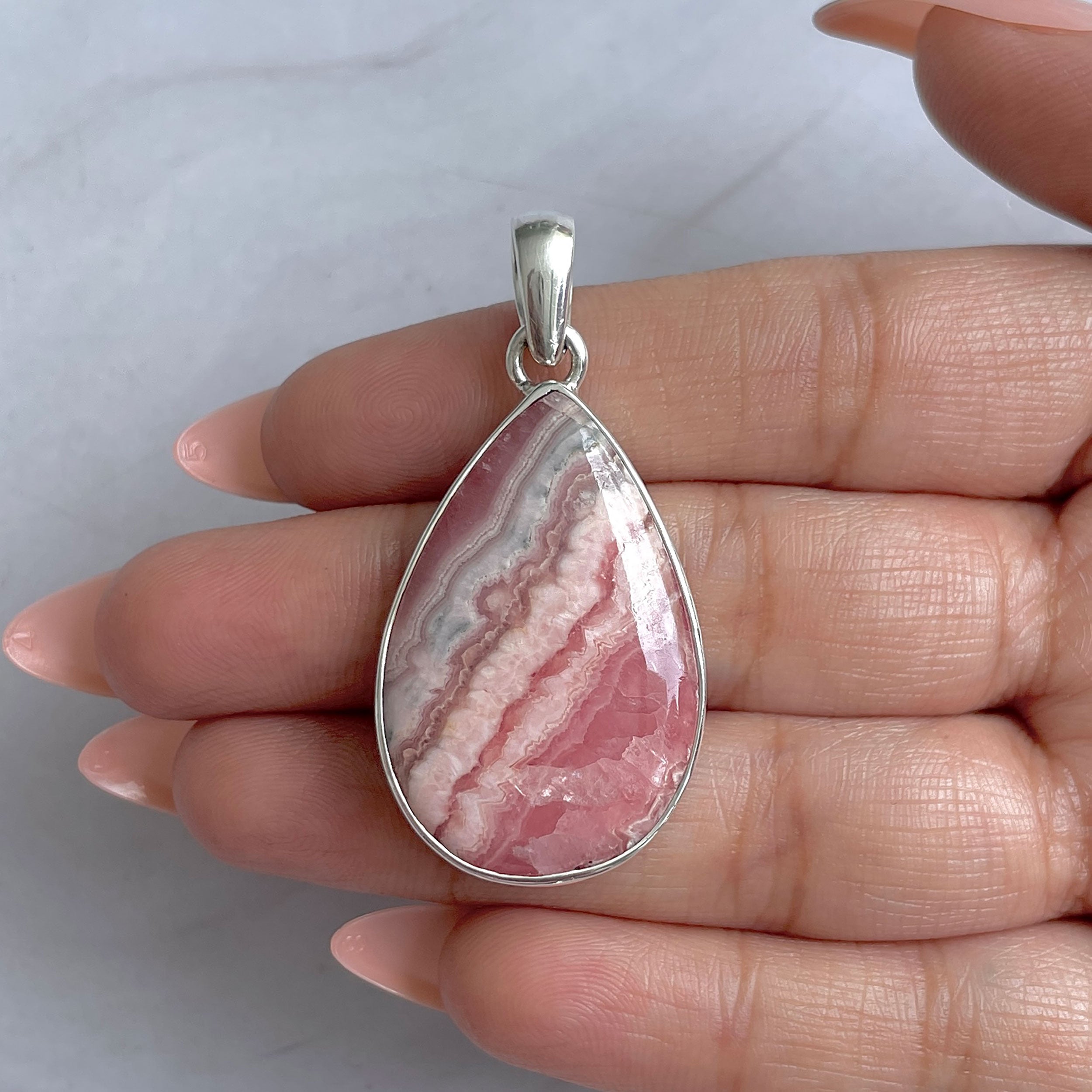 Rhodochrosite Pendant-(RDC-P-317.)