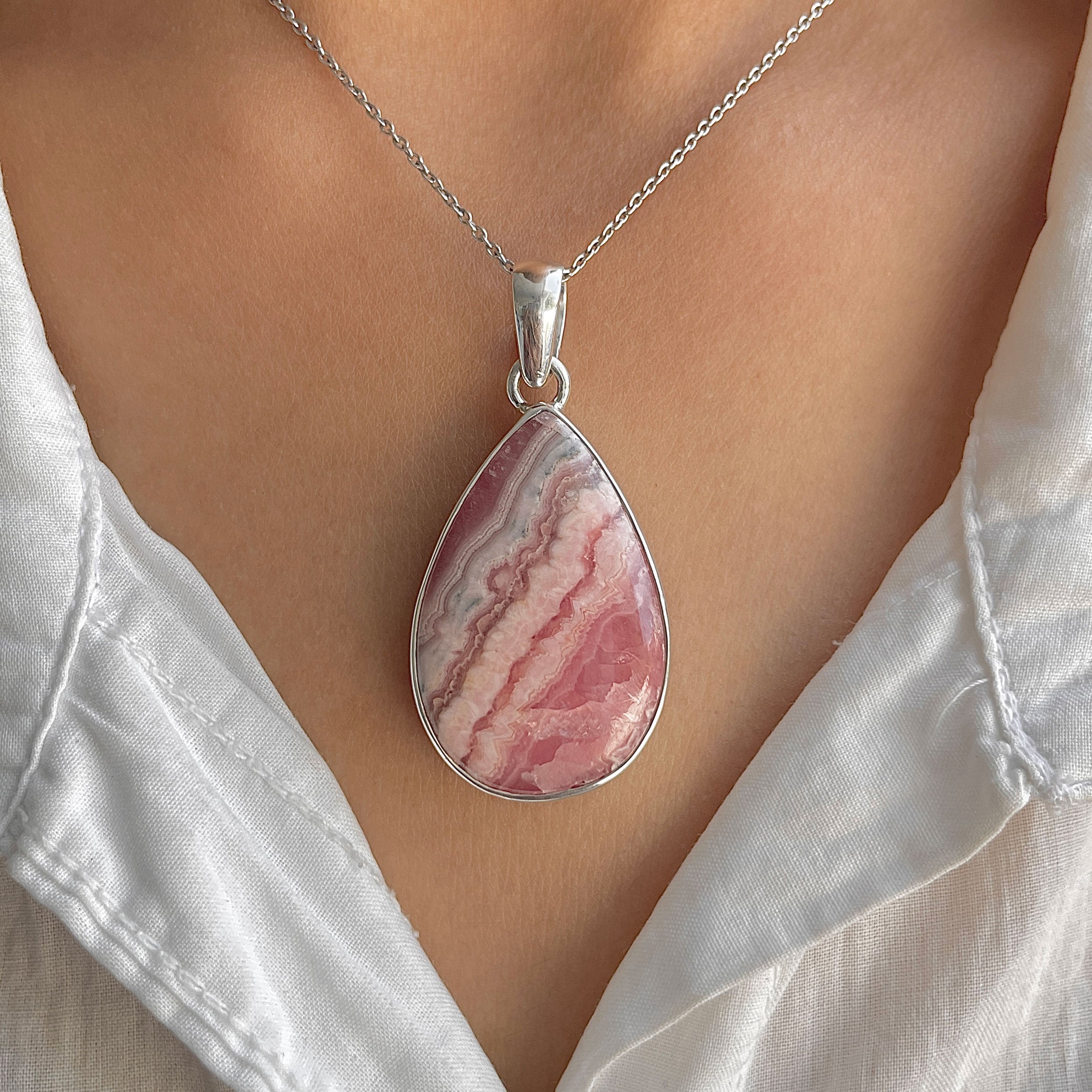 Rhodochrosite Pendant-(RDC-P-317.)