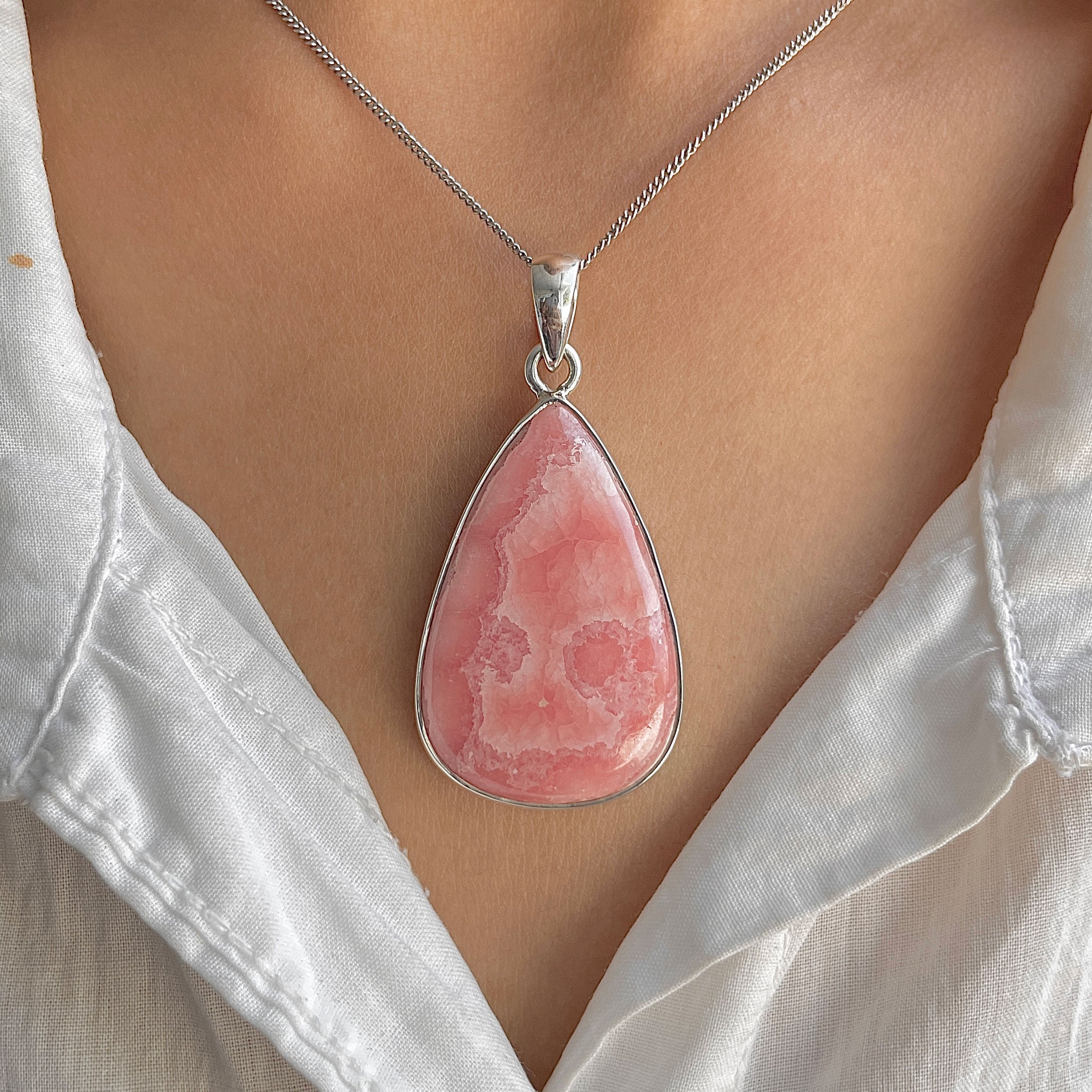 Rhodochrosite Pendant-(RDC-P-319.)