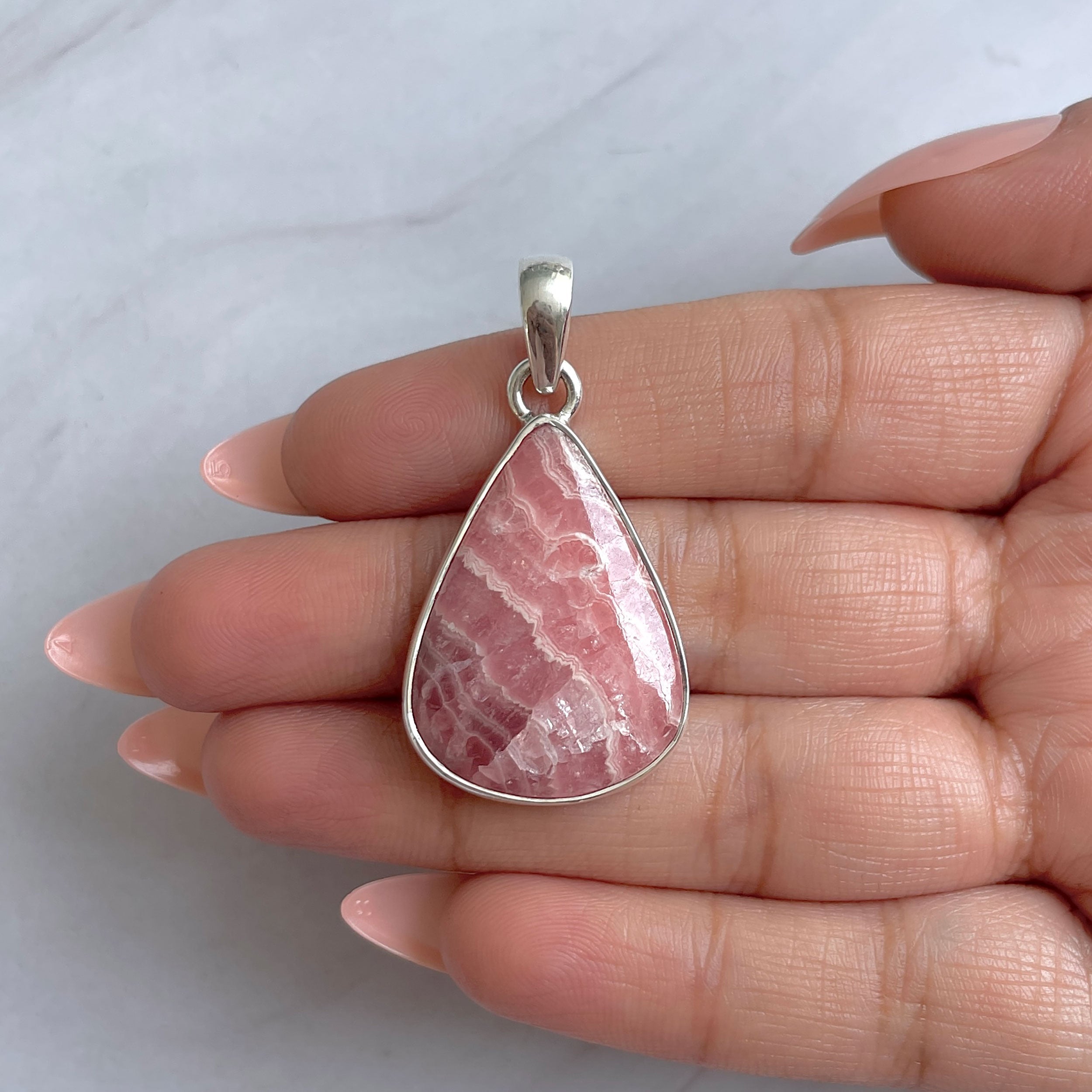 Rhodochrosite Pendant-(RDC-P-321.)