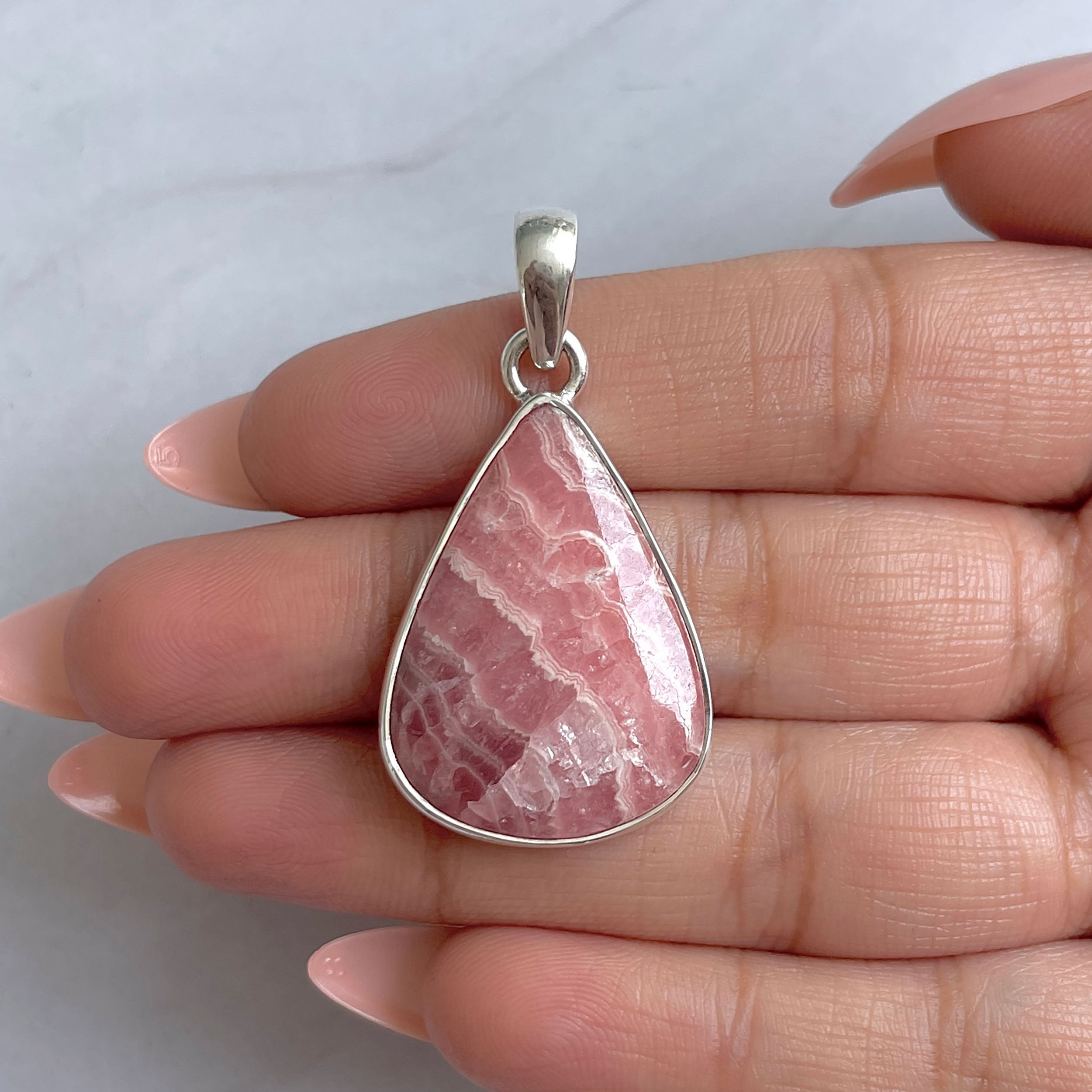 Rhodochrosite Pendant-(RDC-P-321.)