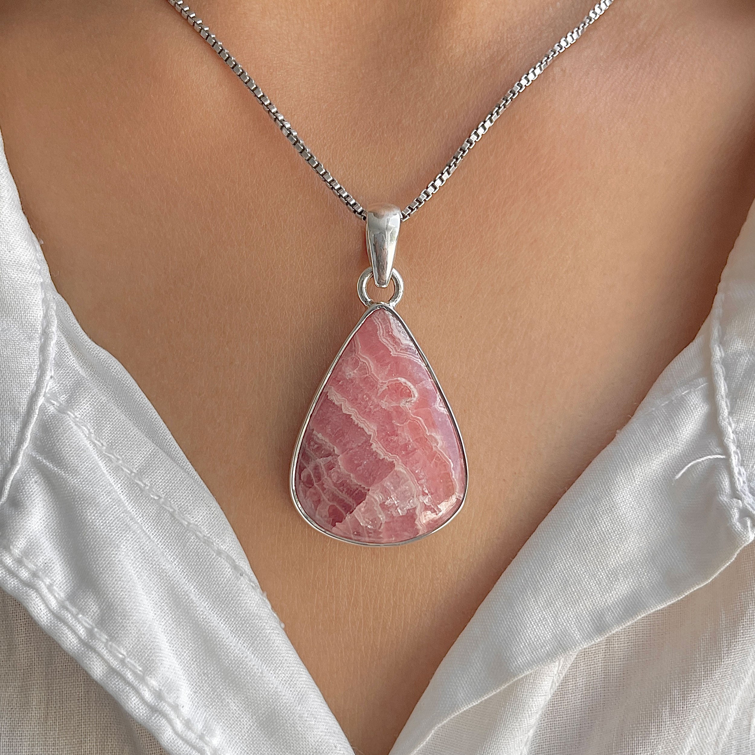 Rhodochrosite Pendant-(RDC-P-321.)