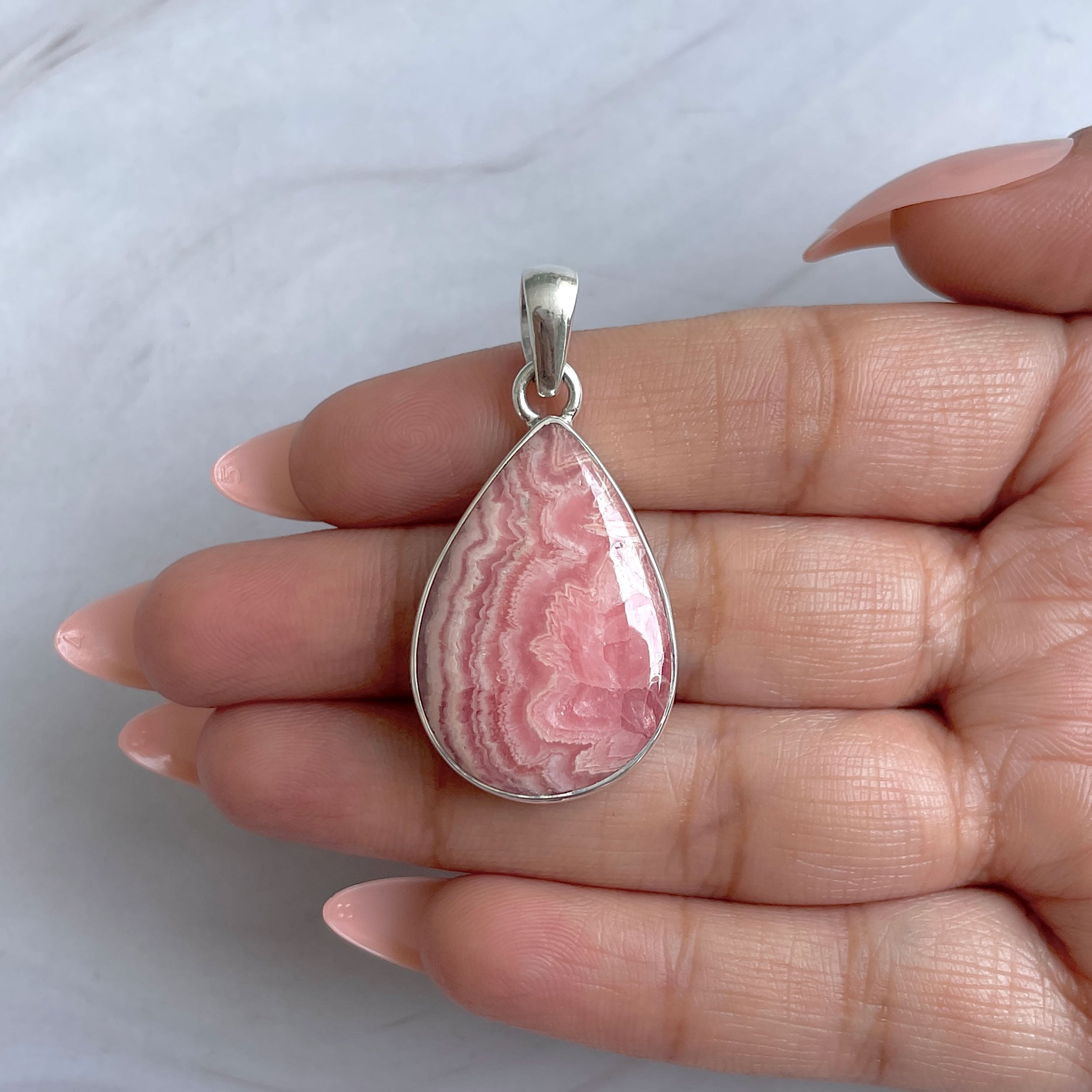 Rhodochrosite Pendant-(RDC-P-322.)