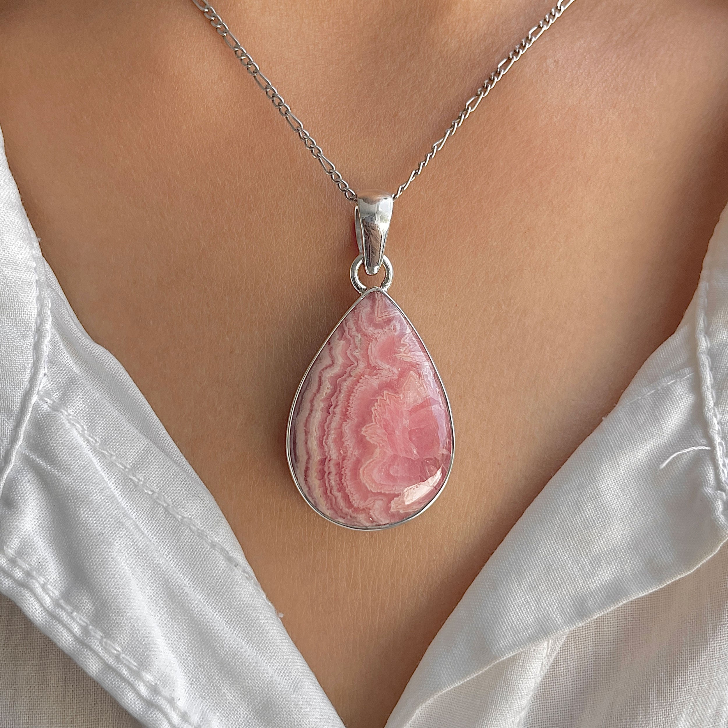 Rhodochrosite Pendant-(RDC-P-322.)
