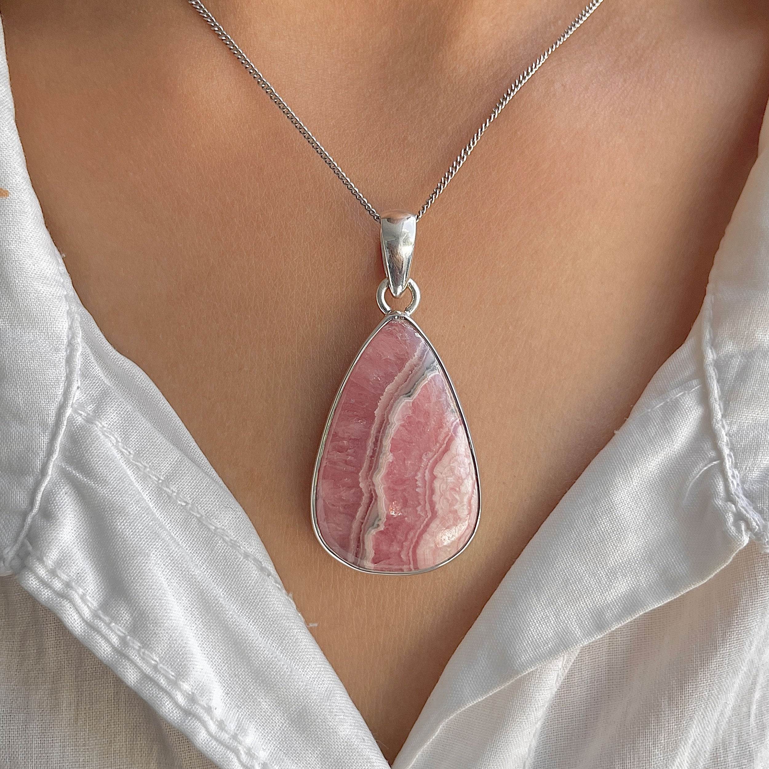 Rhodochrosite Pendant-(RDC-P-323.)