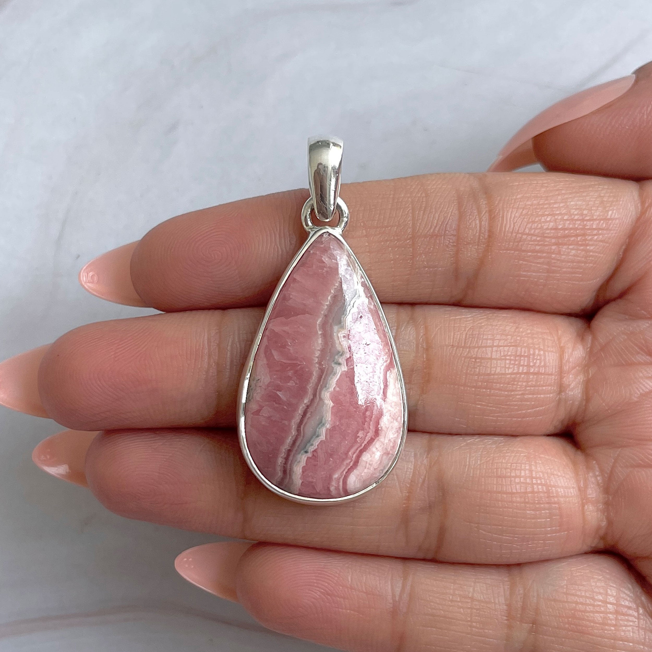 Rhodochrosite Pendant-(RDC-P-324.)
