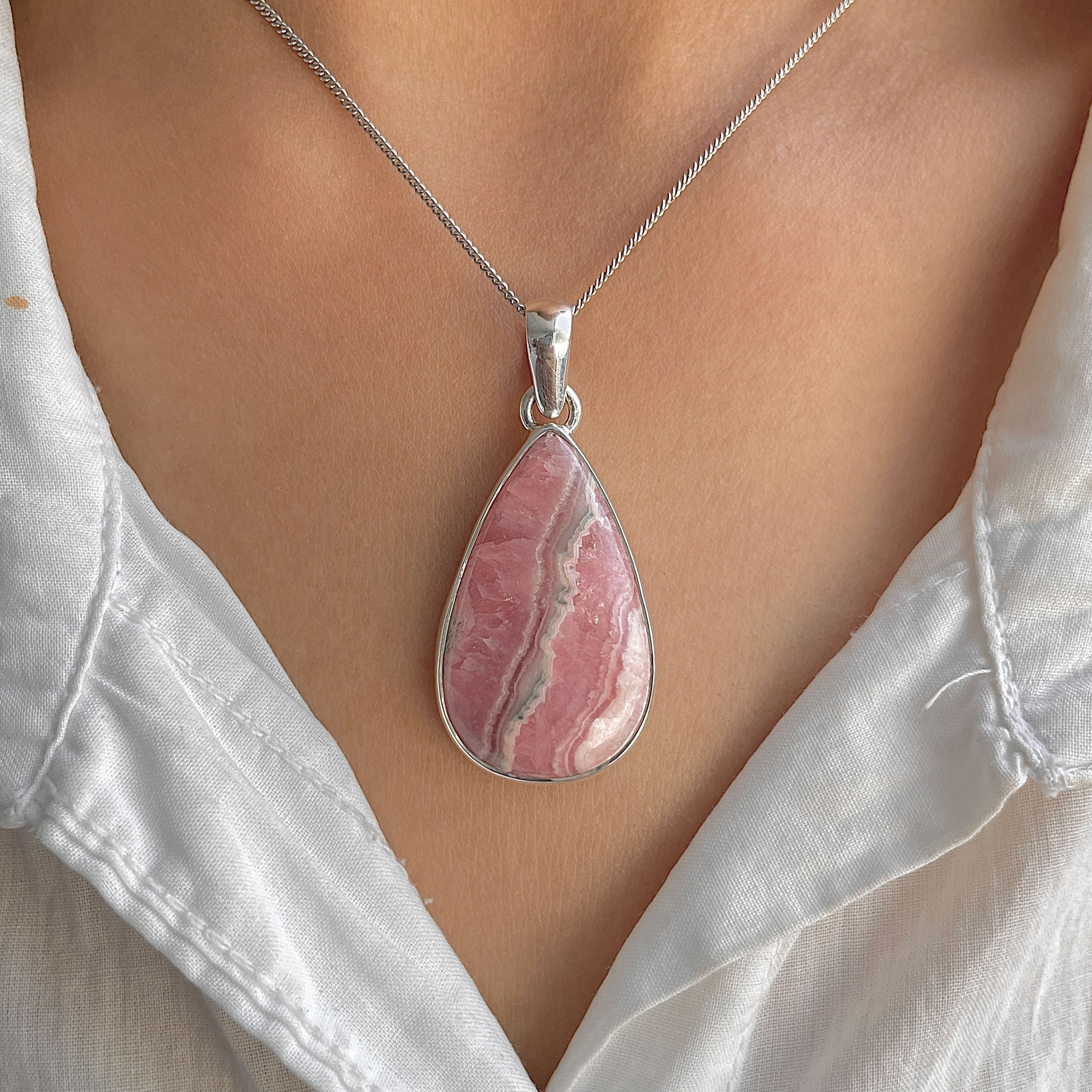 Rhodochrosite Pendant-(RDC-P-324.)