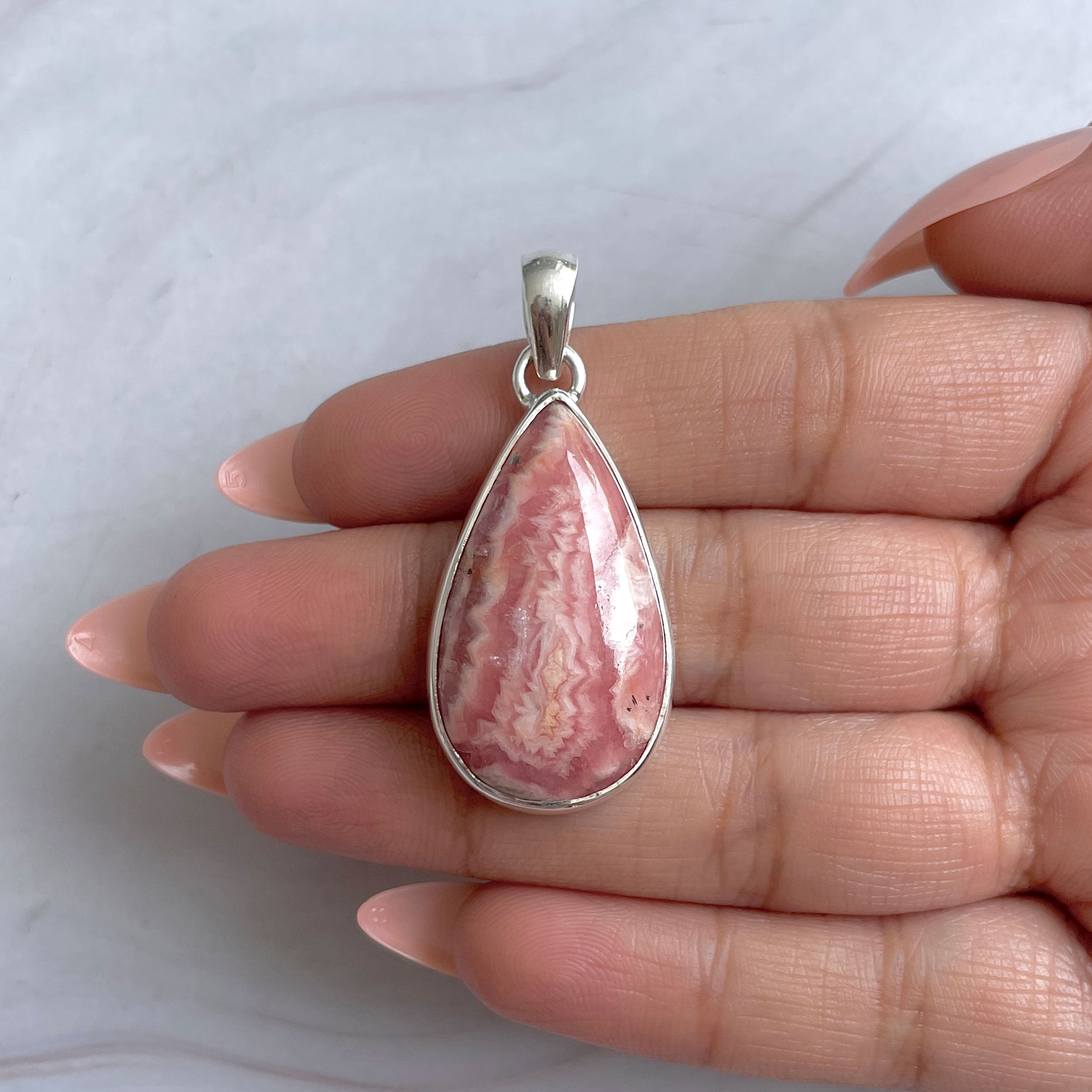 Rhodochrosite Pendant-(RDC-P-325.)