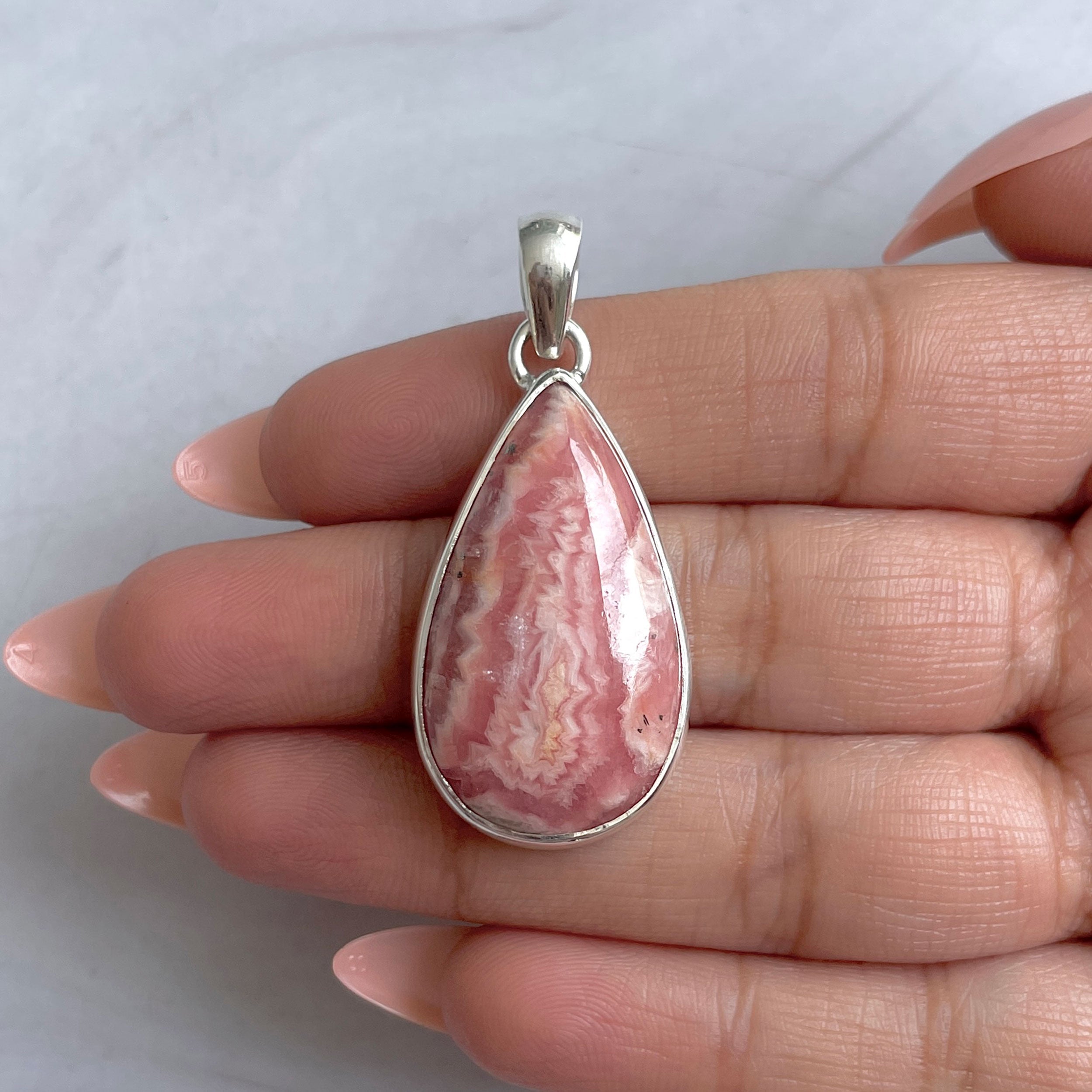 Rhodochrosite Pendant-(RDC-P-325.)