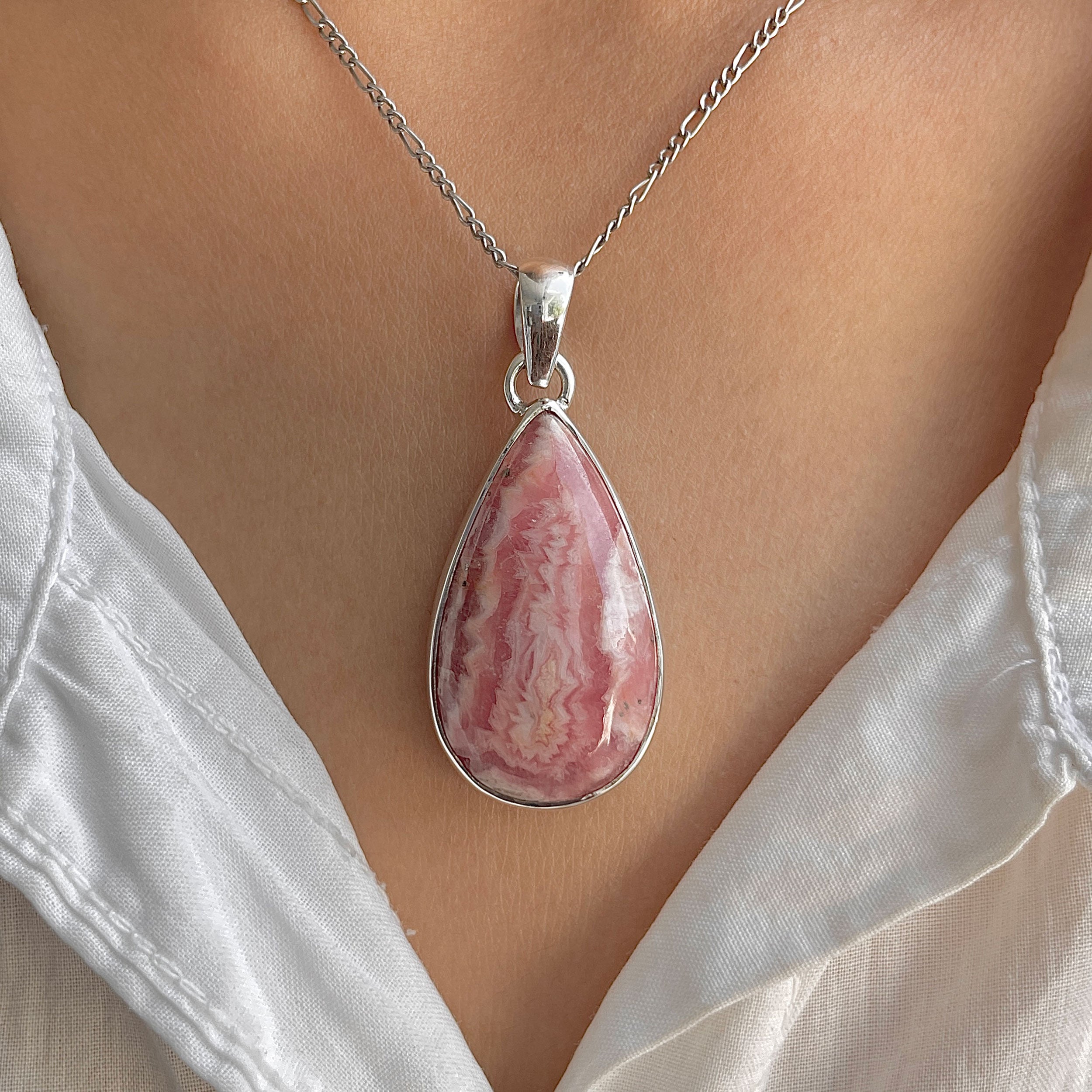 Rhodochrosite Pendant-(RDC-P-325.)