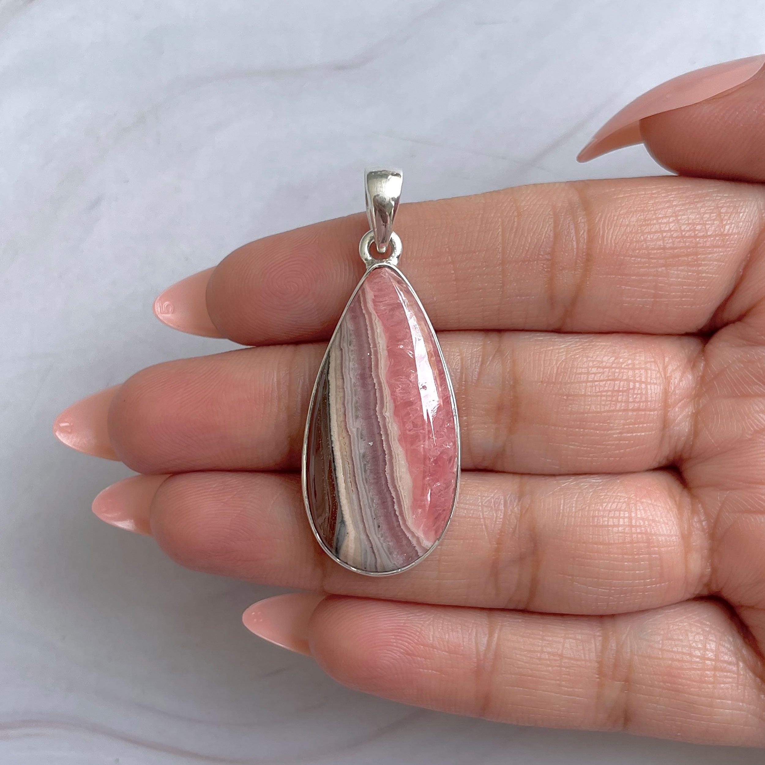 Rhodochrosite Pendant-(RDC-P-326.)