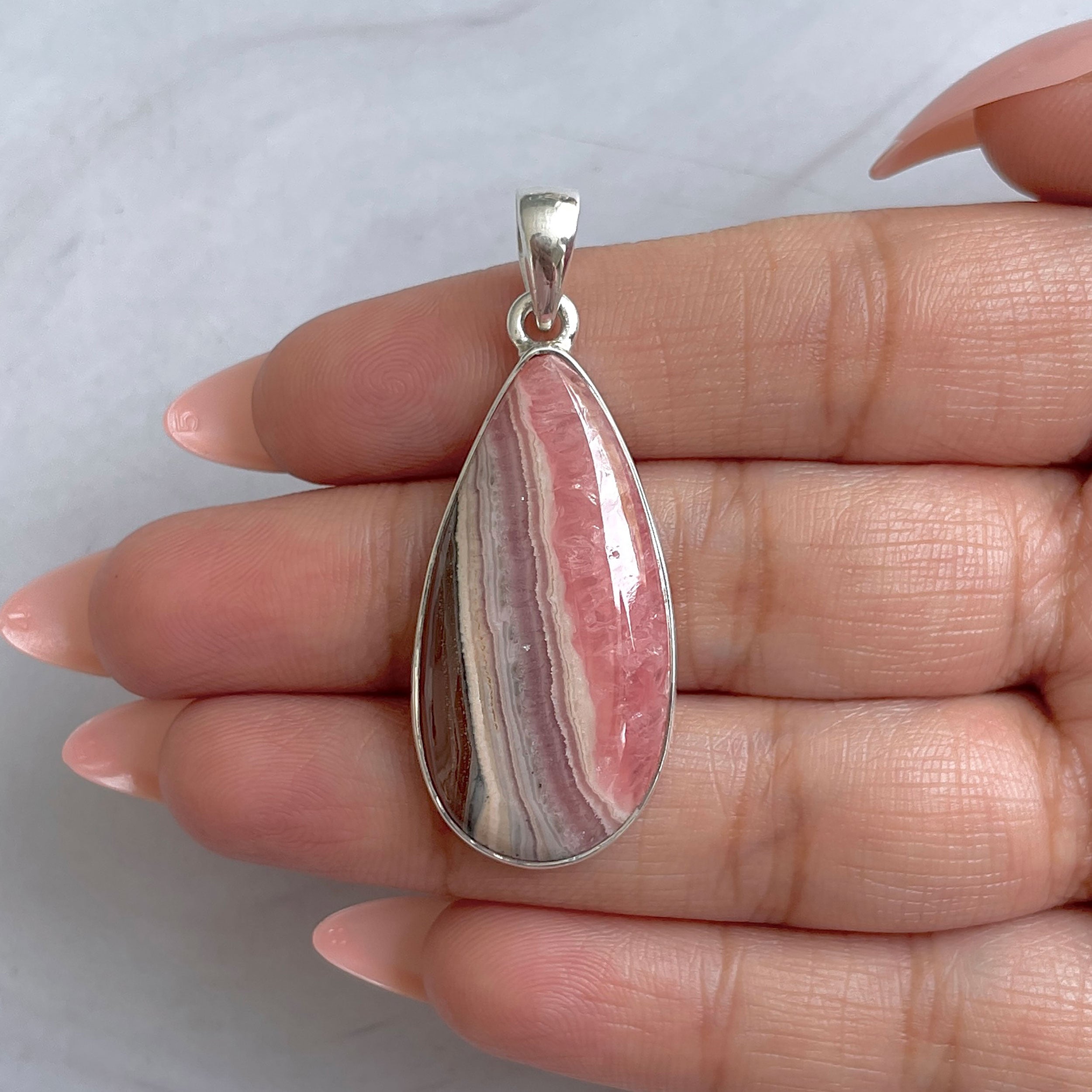 Rhodochrosite Pendant-(RDC-P-326.)