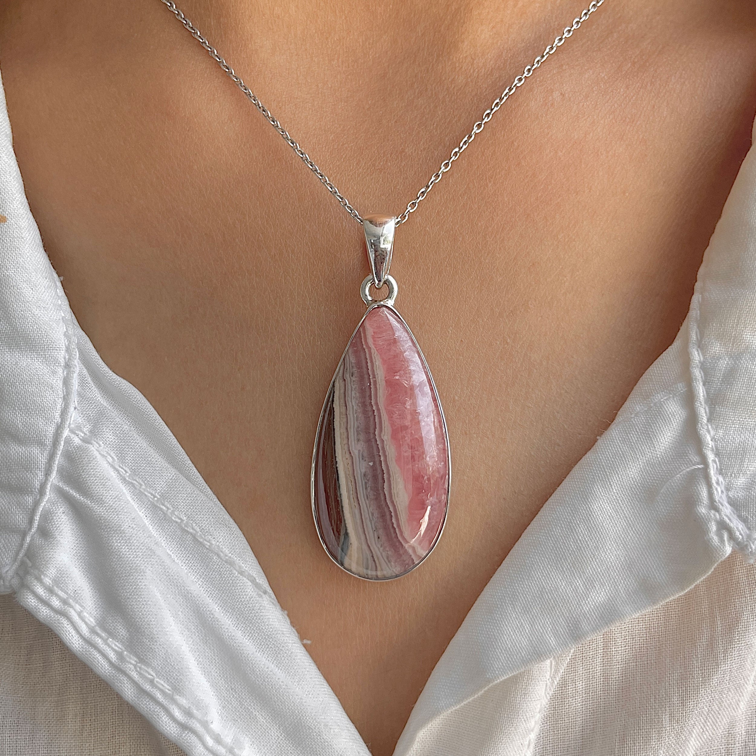 Rhodochrosite Pendant-(RDC-P-326.)