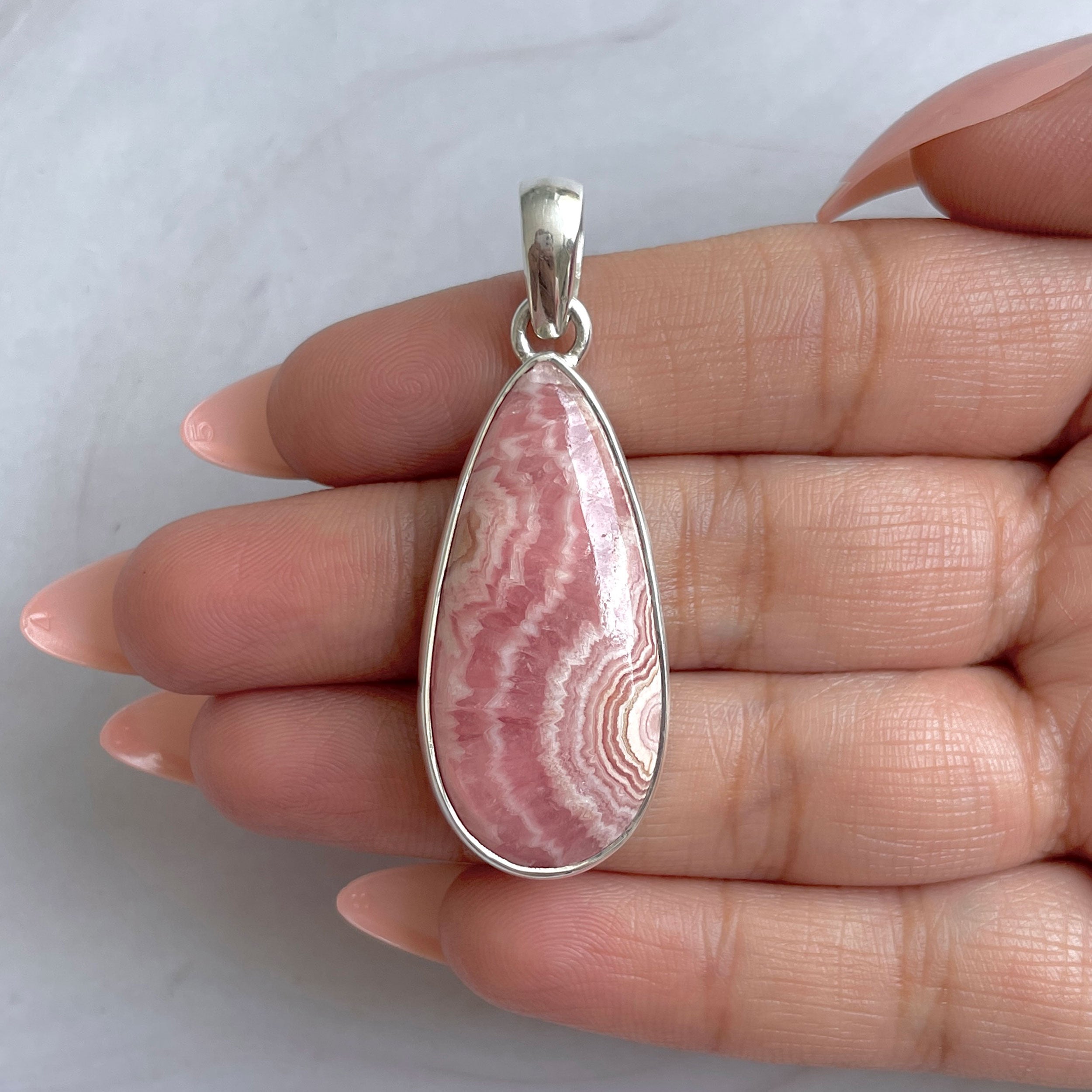 Rhodochrosite Pendant-(RDC-P-327.)