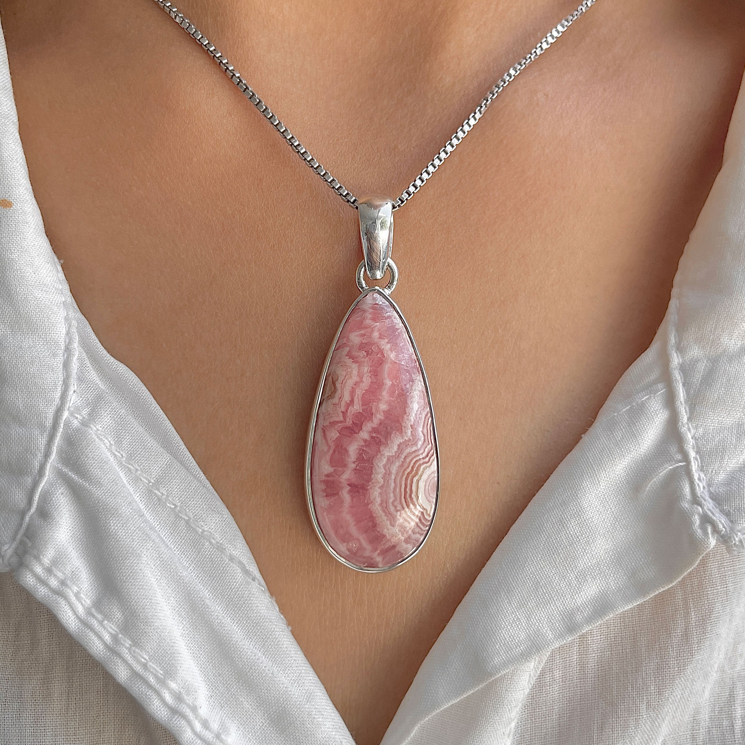Rhodochrosite Pendant-(RDC-P-327.)